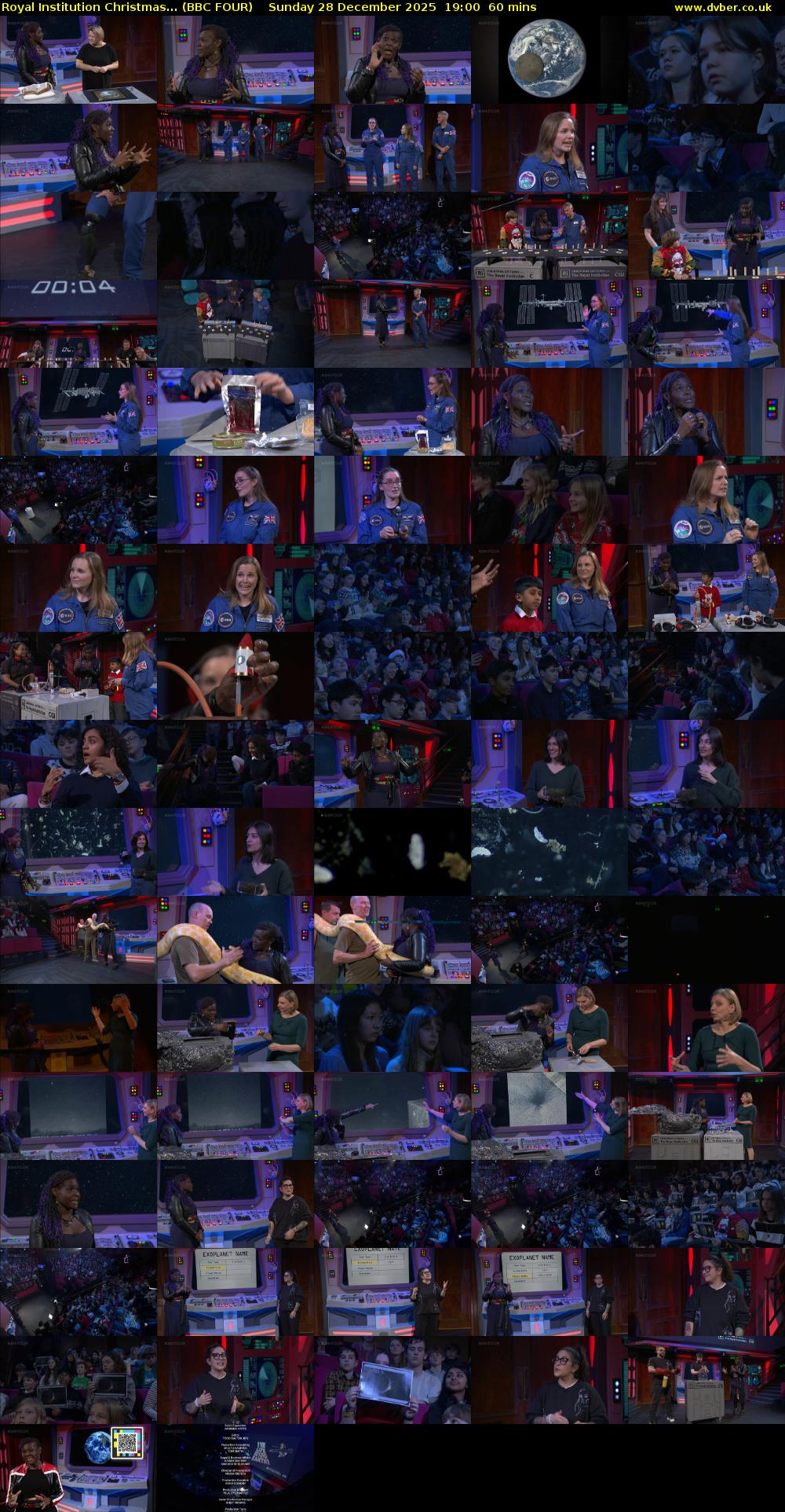 Royal Institution Christmas... (BBC FOUR) Sunday 28 December 2025 19:00 - 20:00