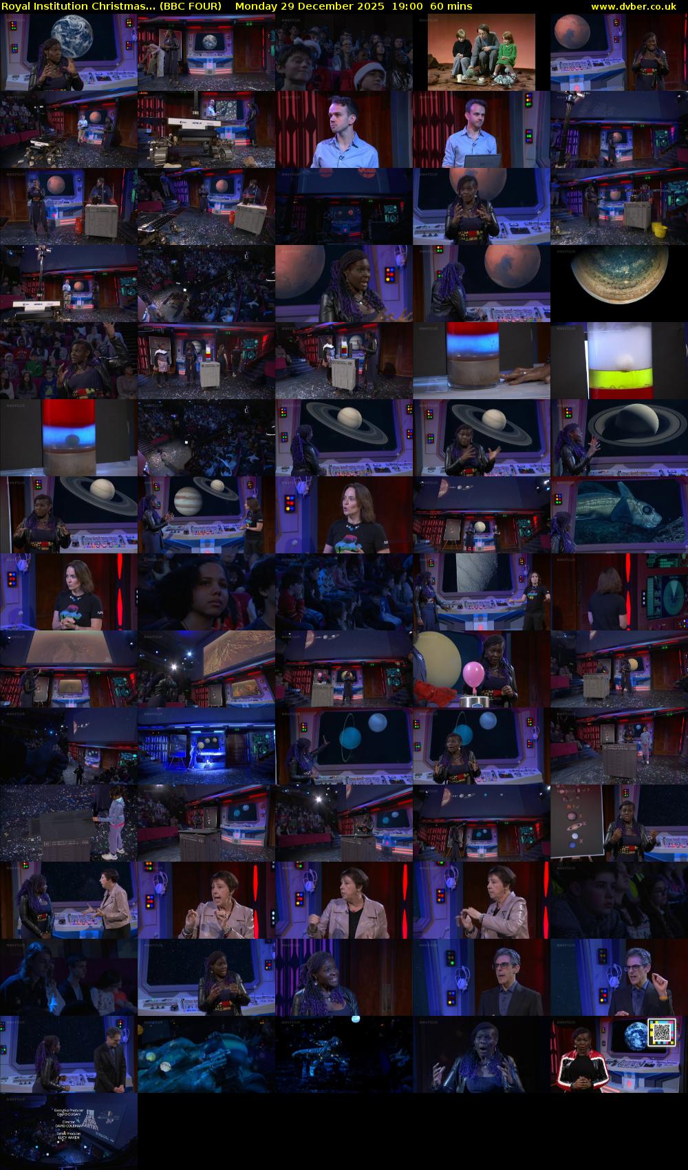 Royal Institution Christmas... (BBC FOUR) Monday 29 December 2025 19:00 - 20:00