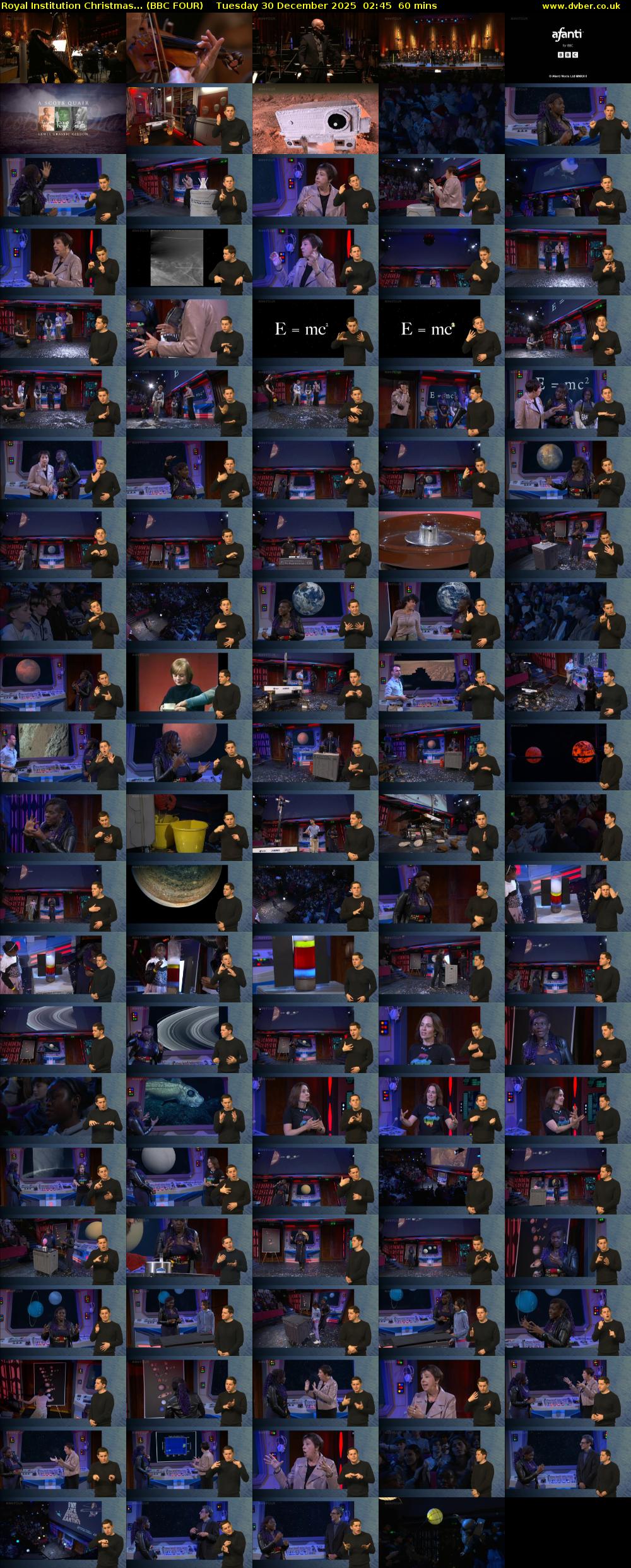 Royal Institution Christmas... (BBC FOUR) Tuesday 30 December 2025 02:45 - 03:45