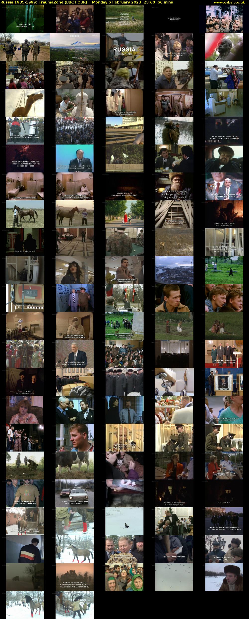 Russia 1985-1999: TraumaZone (BBC FOUR) Monday 6 February 2023 23:00 - 00:00
