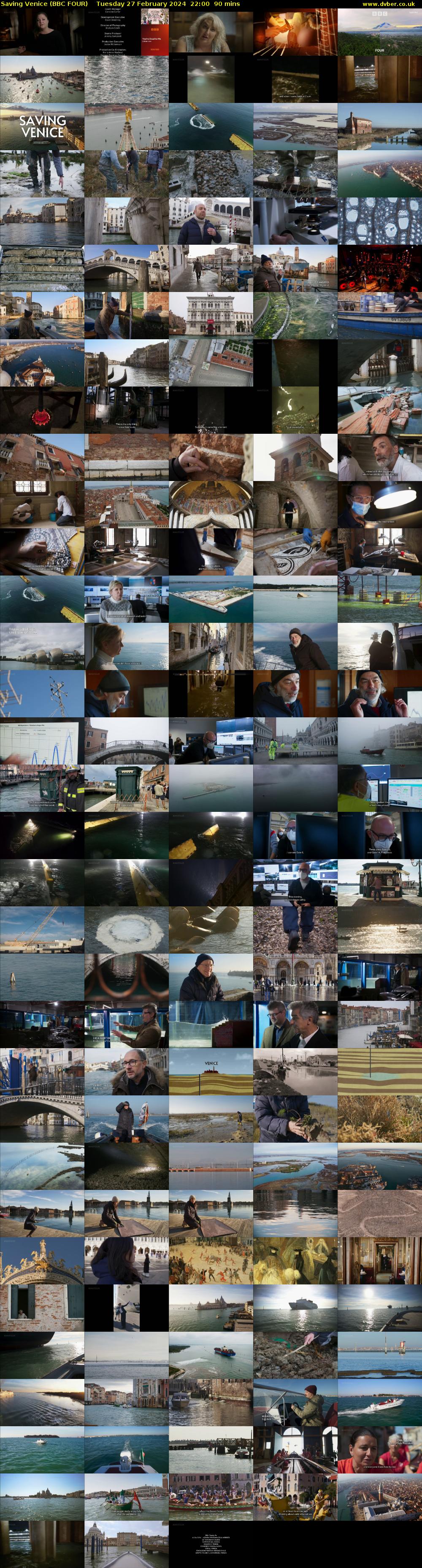 Saving Venice (BBC FOUR) Tuesday 27 February 2024 22:00 - 23:30