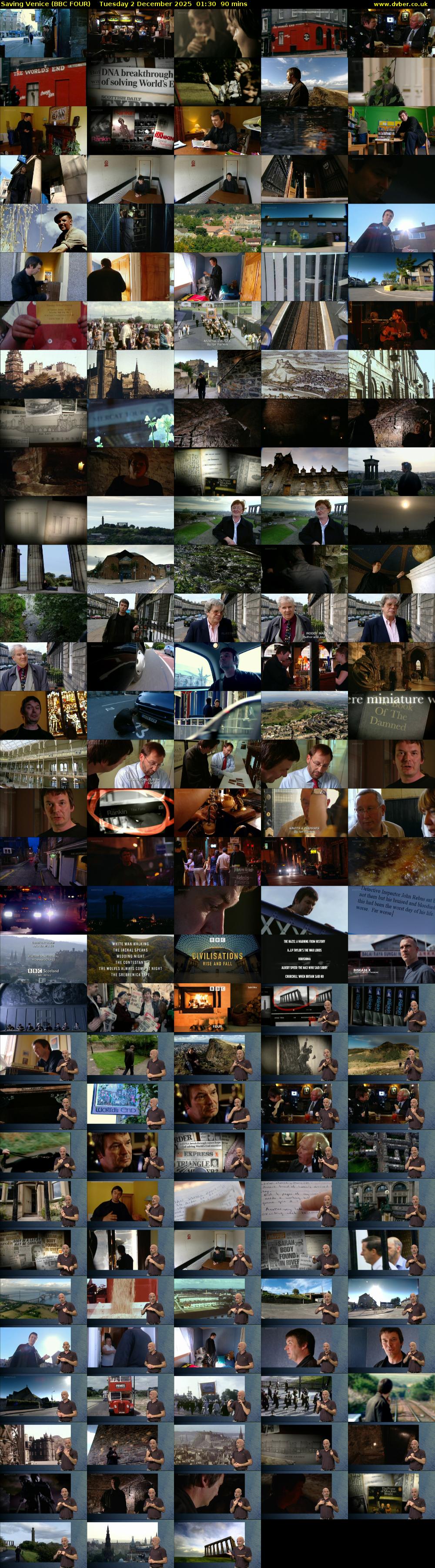 Saving Venice (BBC FOUR) Tuesday 2 December 2025 01:30 - 03:00