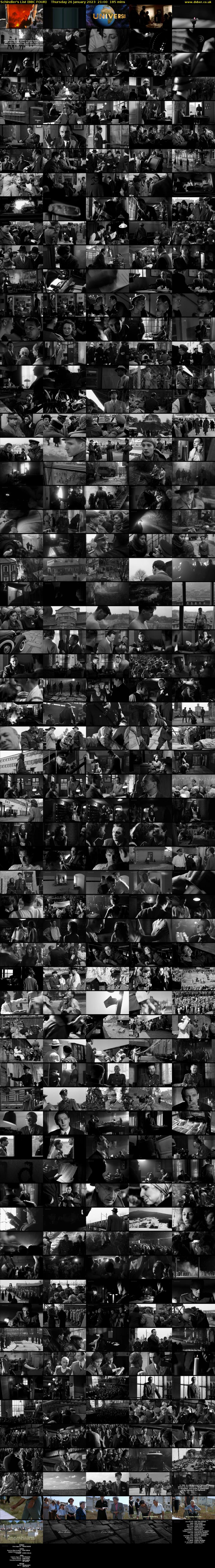 Schindler's List (BBC FOUR) Thursday 26 January 2023 21:00 - 00:05