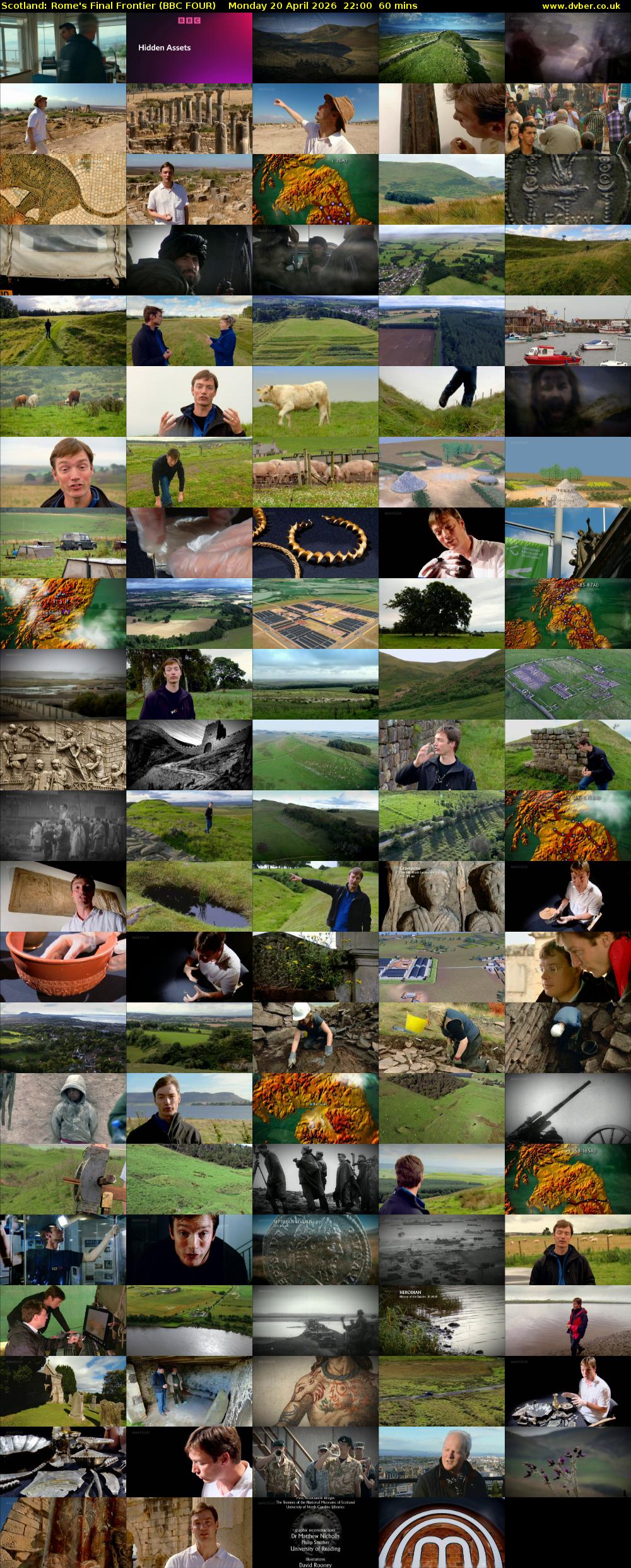 Scotland: Rome's Final Frontier (BBC FOUR) Monday 20 April 2026 22:00 - 23:00