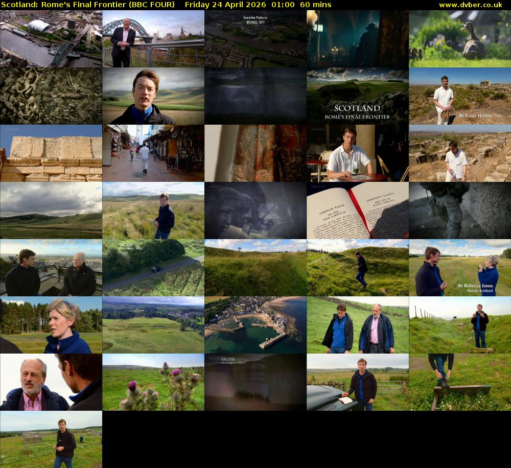 Scotland: Rome's Final Frontier (BBC FOUR) Friday 24 April 2026 01:00 - 02:00