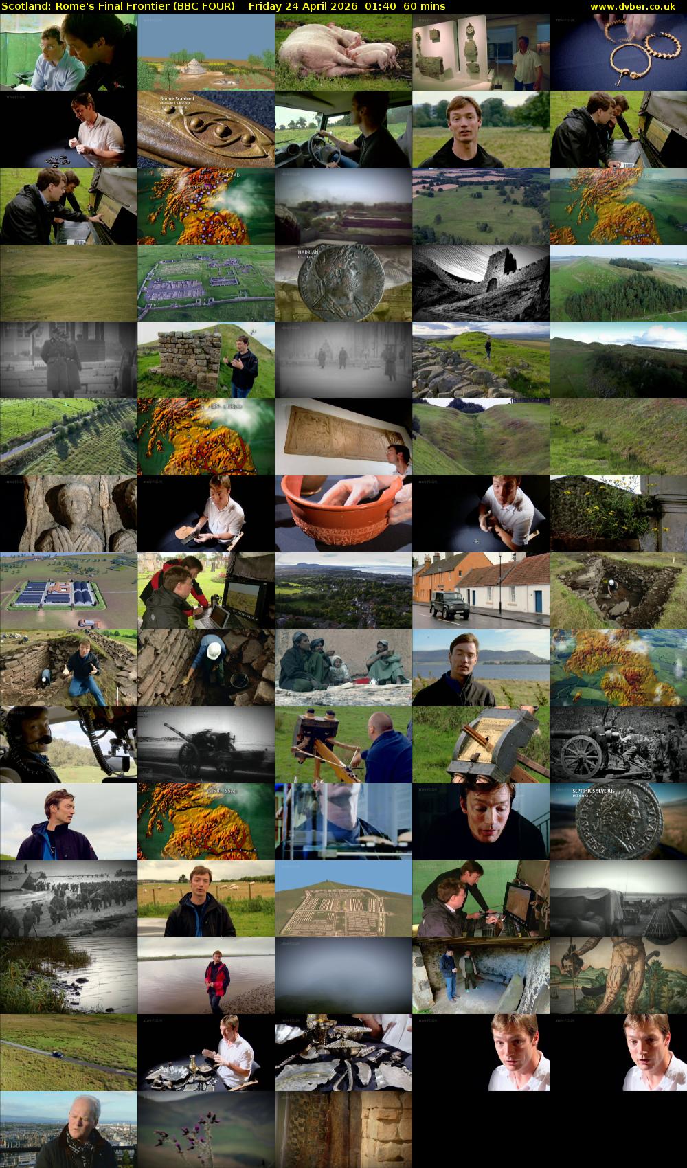 Scotland: Rome's Final Frontier (BBC FOUR) Friday 24 April 2026 01:40 - 02:40
