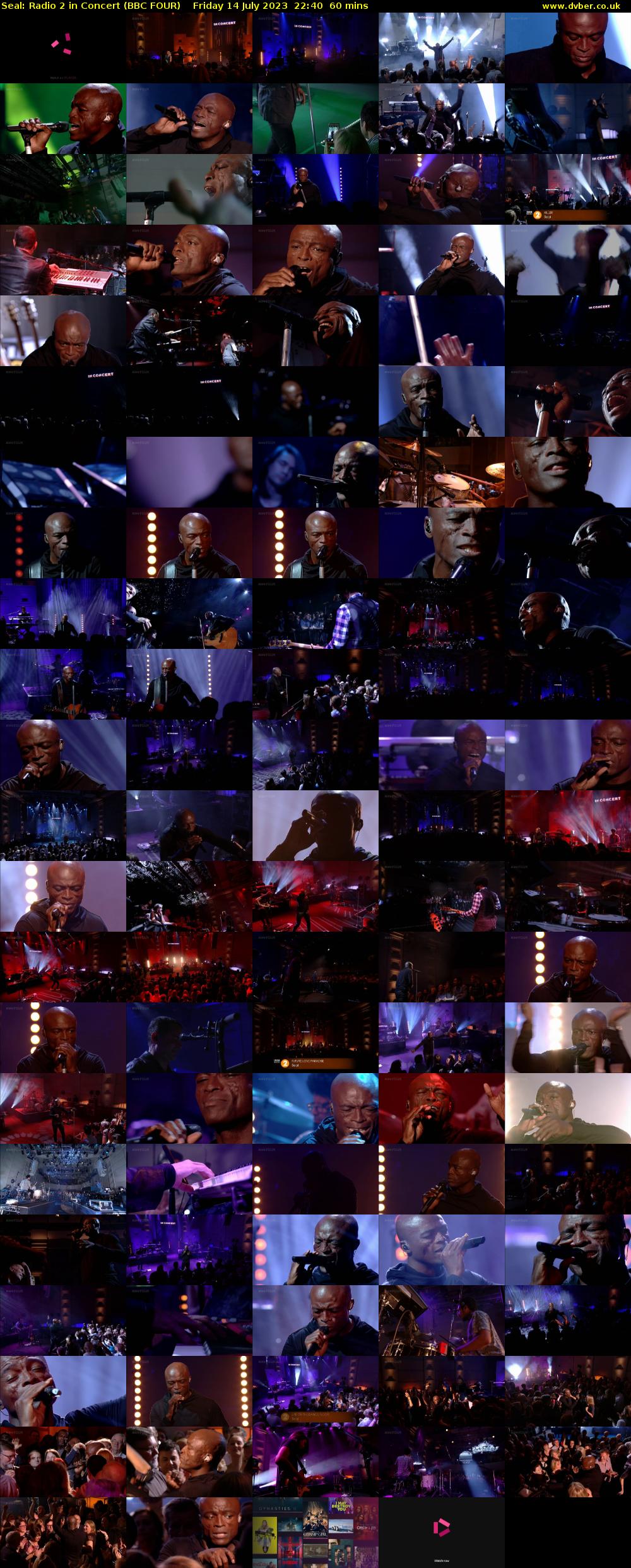 Seal: Radio 2 in Concert (BBC FOUR) Friday 14 July 2023 22:40 - 23:40