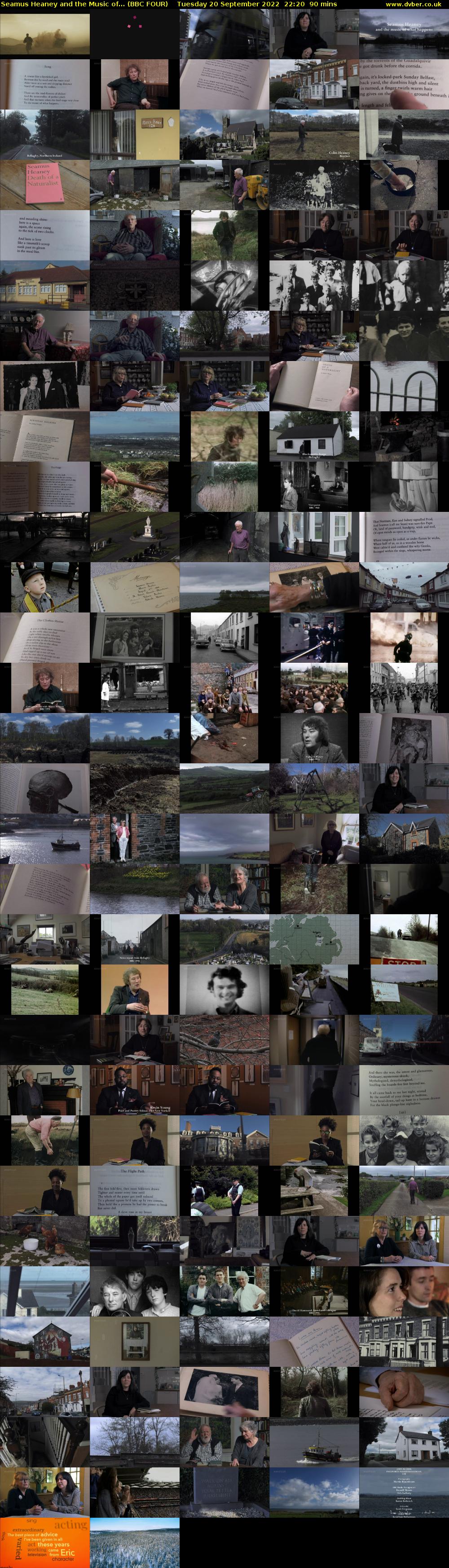 Seamus Heaney and the Music of... (BBC FOUR) Tuesday 20 September 2022 22:20 - 23:50