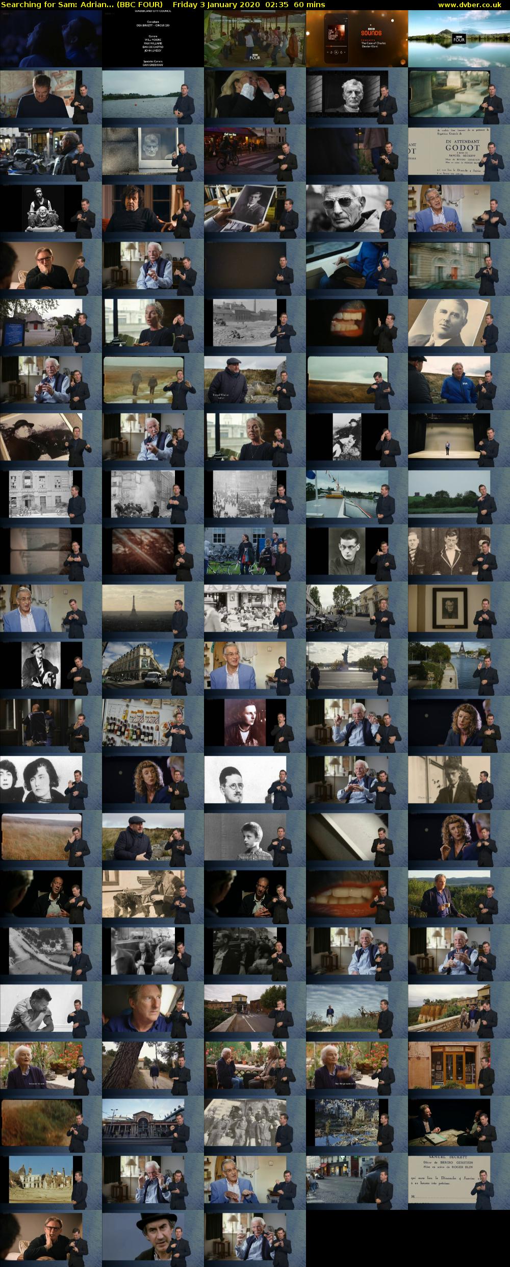 Searching for Sam: Adrian... (BBC FOUR) Friday 3 January 2020 02:35 - 03:35