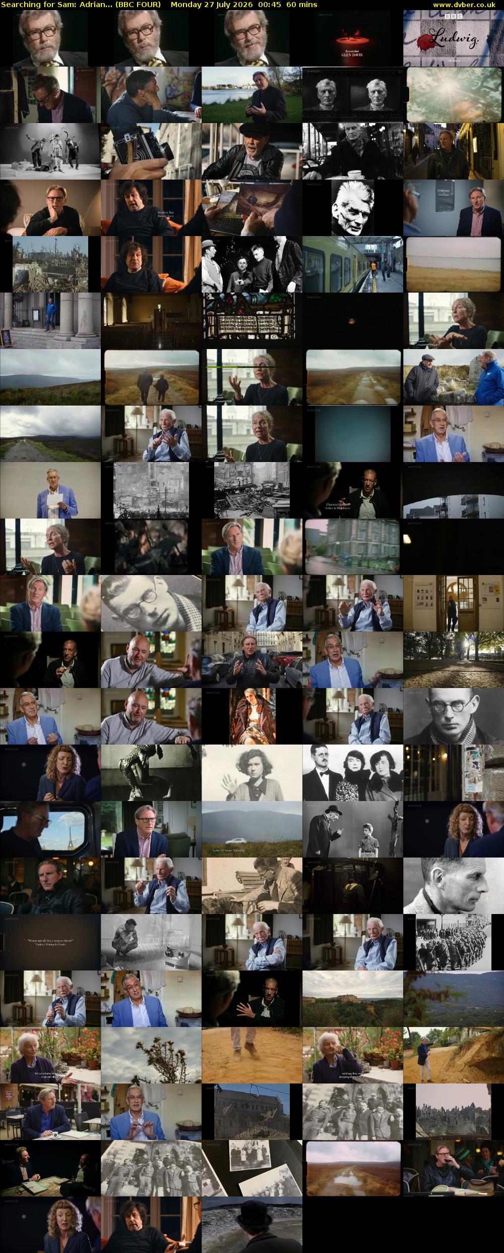 Searching for Sam: Adrian... (BBC FOUR) Monday 27 July 2026 00:45 - 01:45