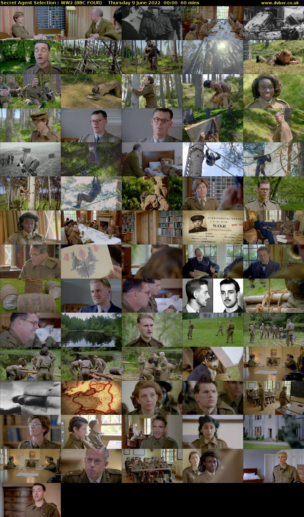 Secret Agent Selection : WW2 (BBC FOUR) Thursday 9 June 2022 00:00 - 01:00