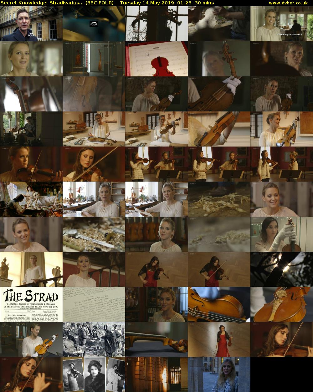 Secret Knowledge: Stradivarius... (BBC FOUR) Tuesday 14 May 2019 01:25 - 01:55