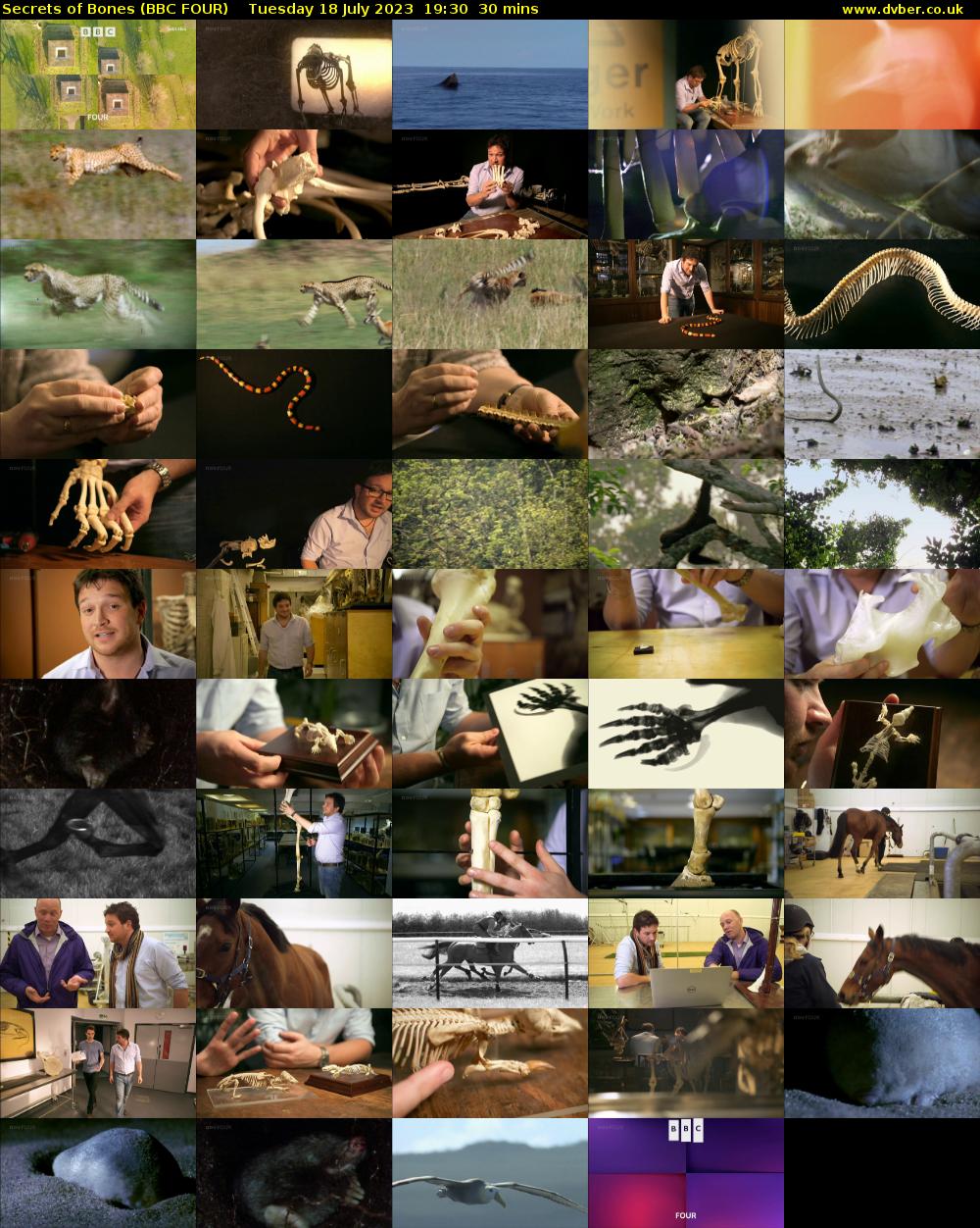 Secrets of Bones (BBC FOUR) Tuesday 18 July 2023 19:30 - 20:00
