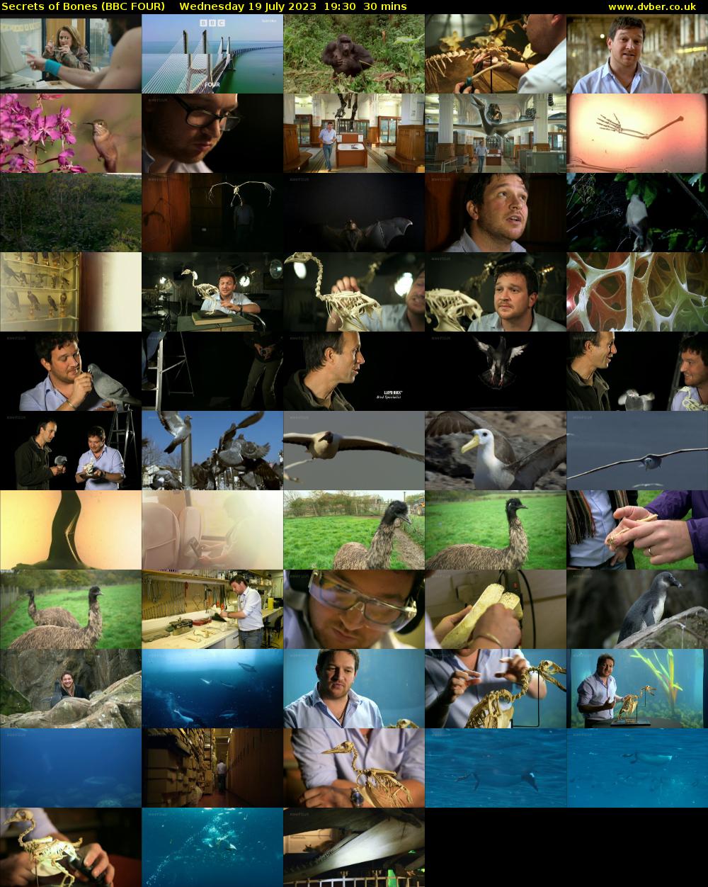 Secrets of Bones (BBC FOUR) Wednesday 19 July 2023 19:30 - 20:00