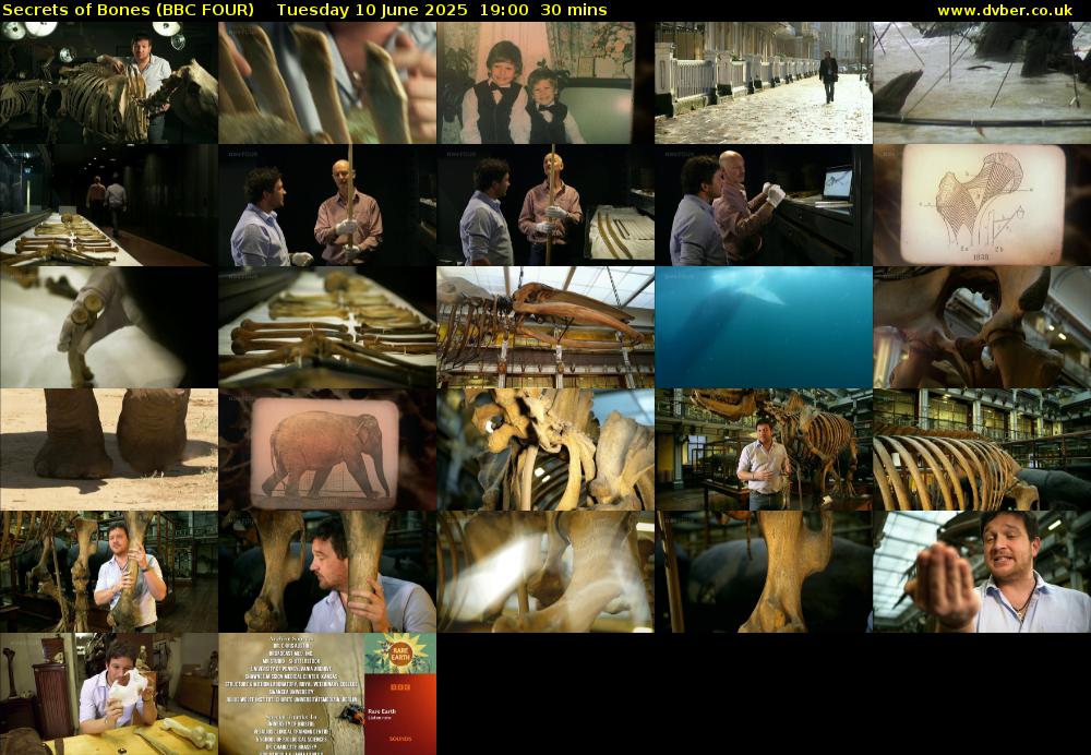 Secrets of Bones (BBC FOUR) Tuesday 10 June 2025 19:00 - 19:30