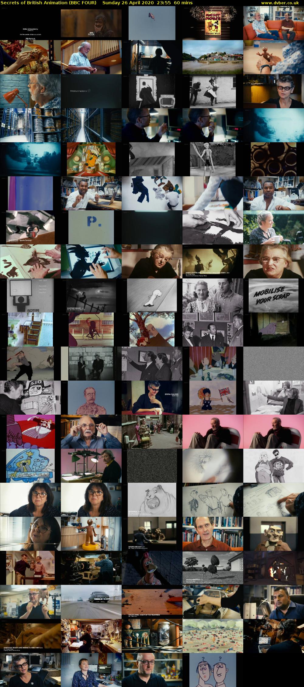 Secrets of British Animation (BBC FOUR) Sunday 26 April 2020 23:55 - 00:55