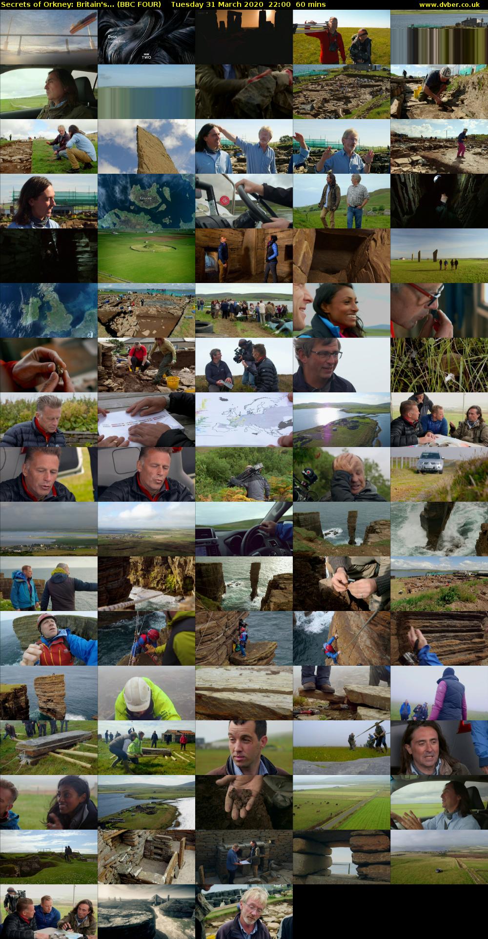 Secrets of Orkney: Britain's... (BBC FOUR) Tuesday 31 March 2020 22:00 - 23:00
