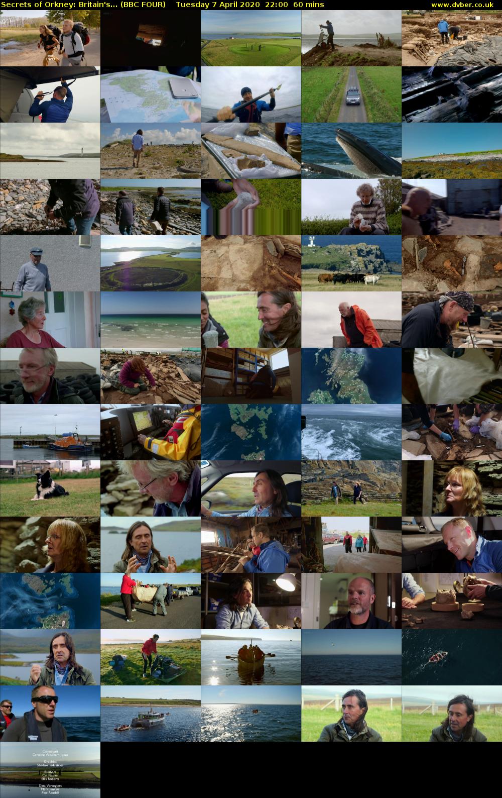 Secrets of Orkney: Britain's... (BBC FOUR) Tuesday 7 April 2020 22:00 - 23:00