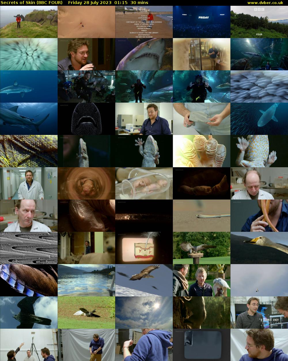 Secrets of Skin (BBC FOUR) Friday 28 July 2023 01:15 - 01:45