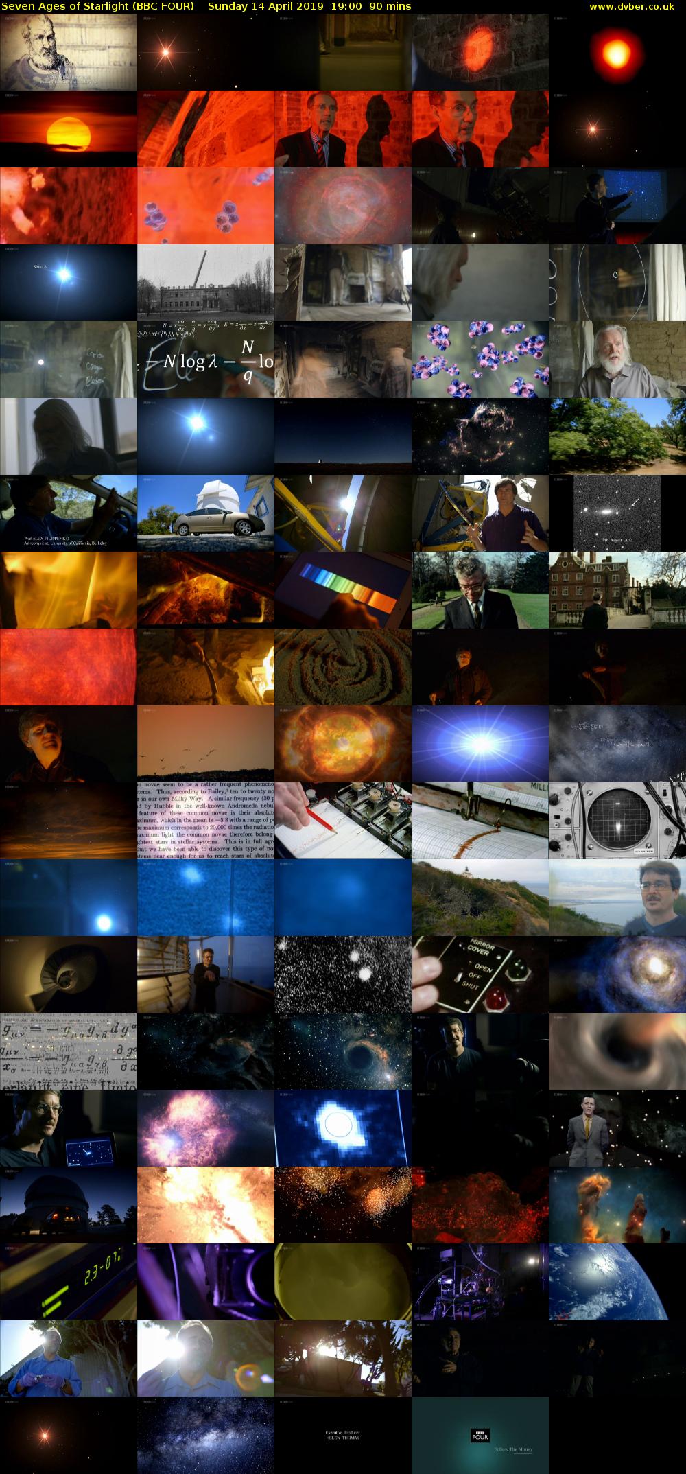 Seven Ages of Starlight (BBC FOUR) Sunday 14 April 2019 19:00 - 20:30