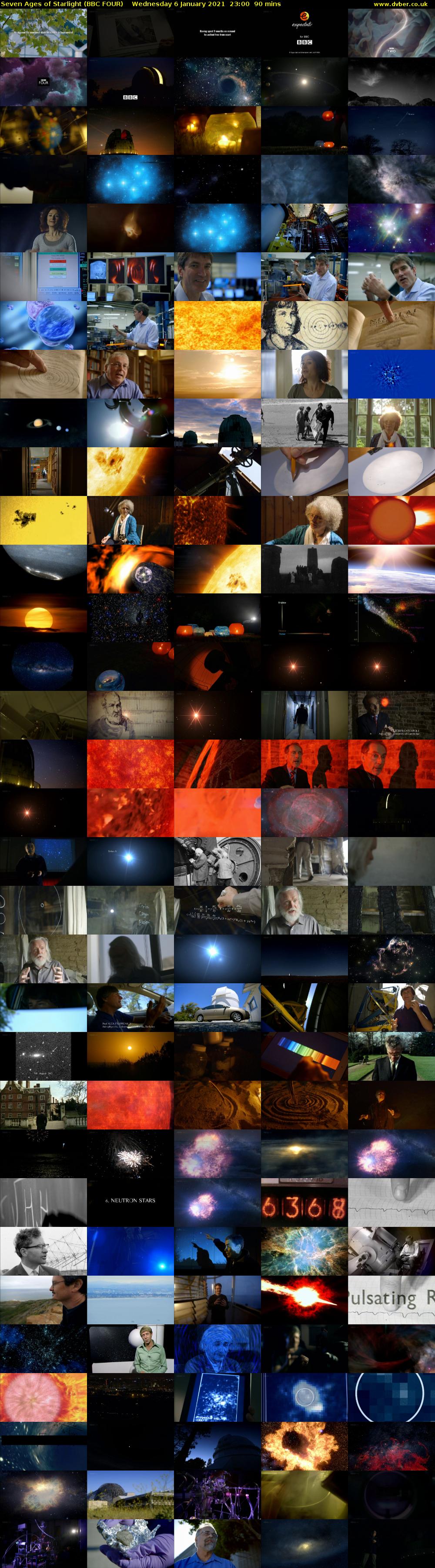 Seven Ages of Starlight (BBC FOUR) Wednesday 6 January 2021 23:00 - 00:30
