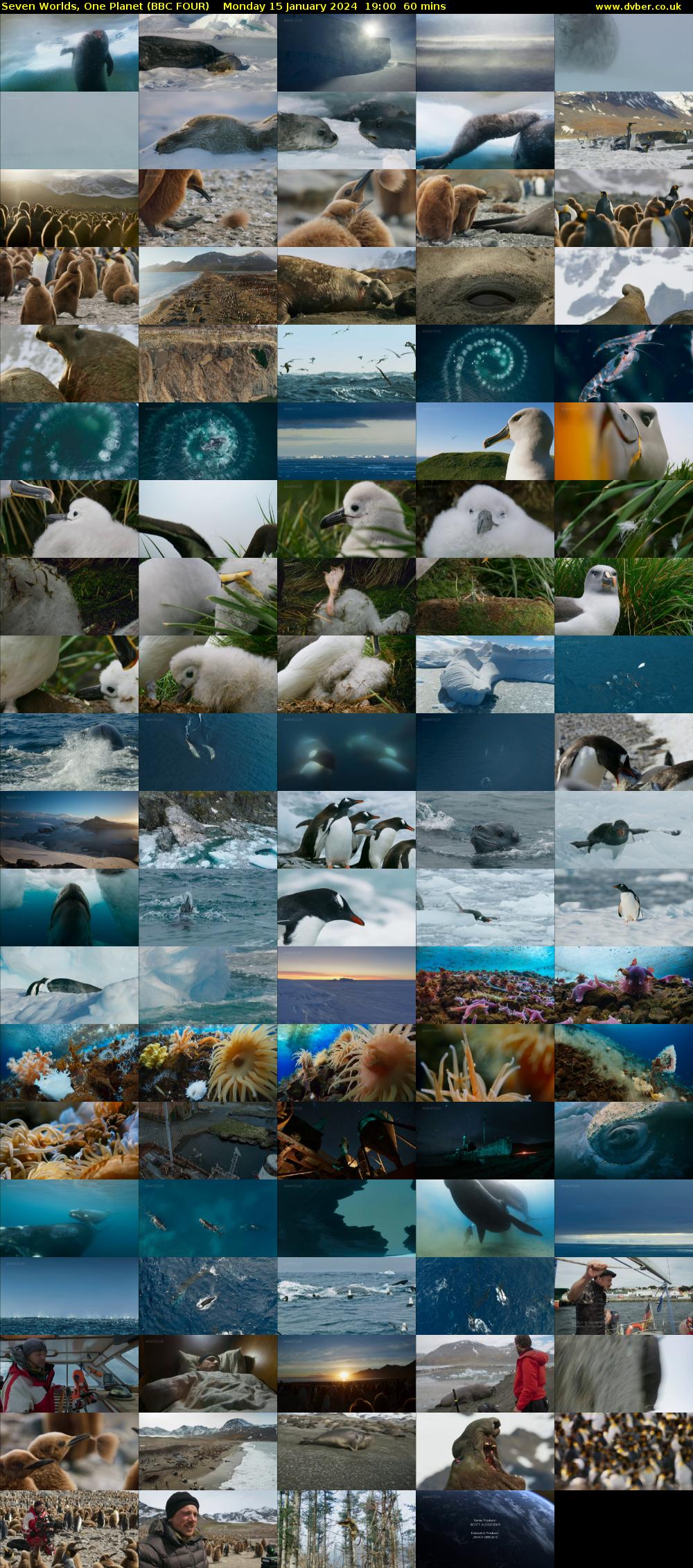 Seven Worlds, One Planet (BBC FOUR) Monday 15 January 2024 19:00 - 20:00