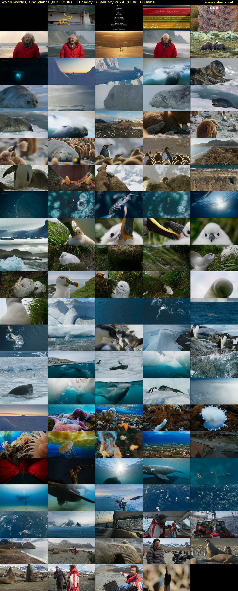 Seven Worlds, One Planet (BBC FOUR) Tuesday 16 January 2024 01:00 - 02:00