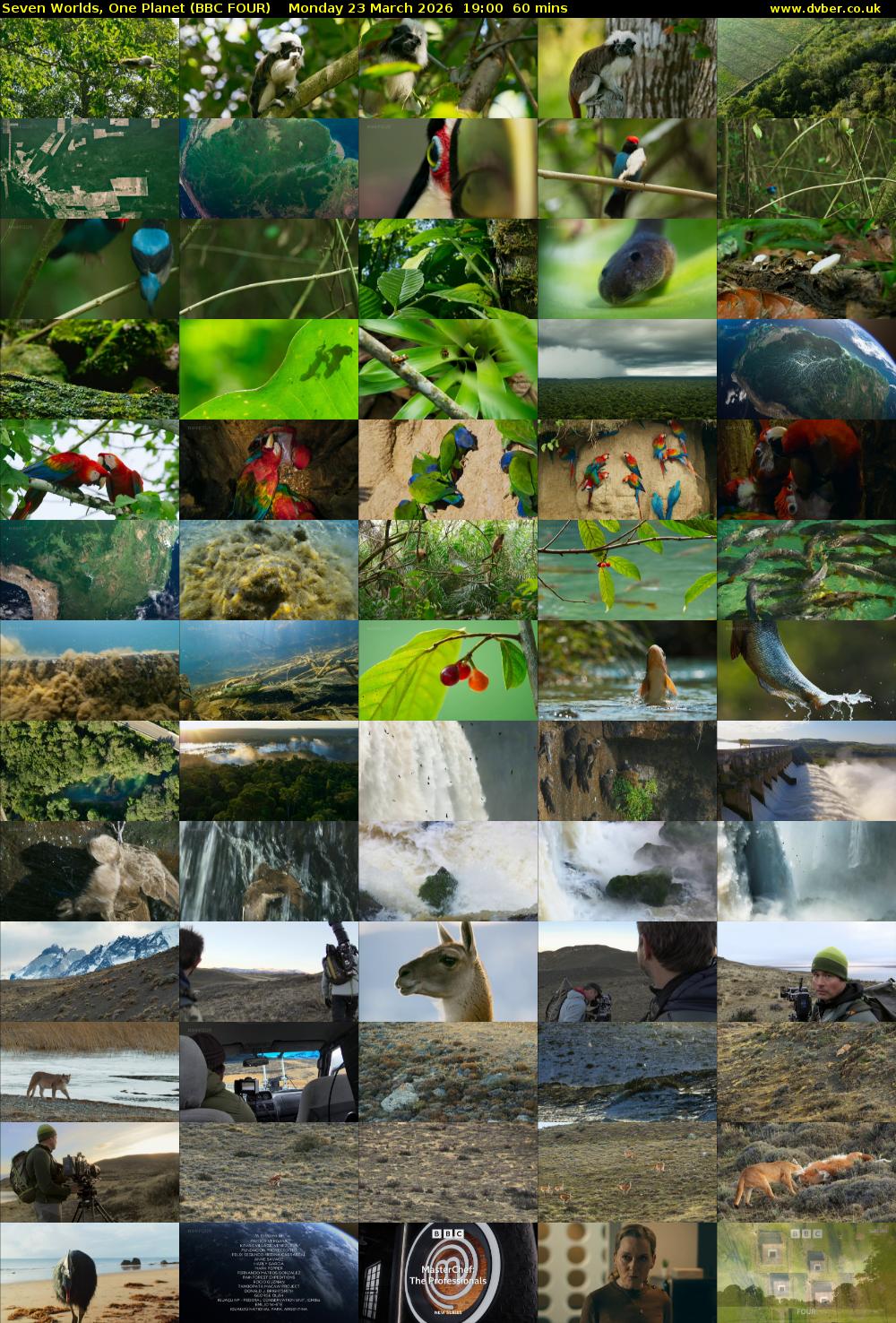 Seven Worlds, One Planet (BBC FOUR) Monday 23 March 2026 19:00 - 20:00