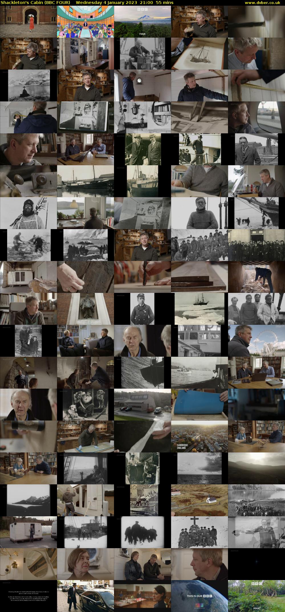 Shackleton's Cabin (BBC FOUR) Wednesday 4 January 2023 21:00 - 21:55