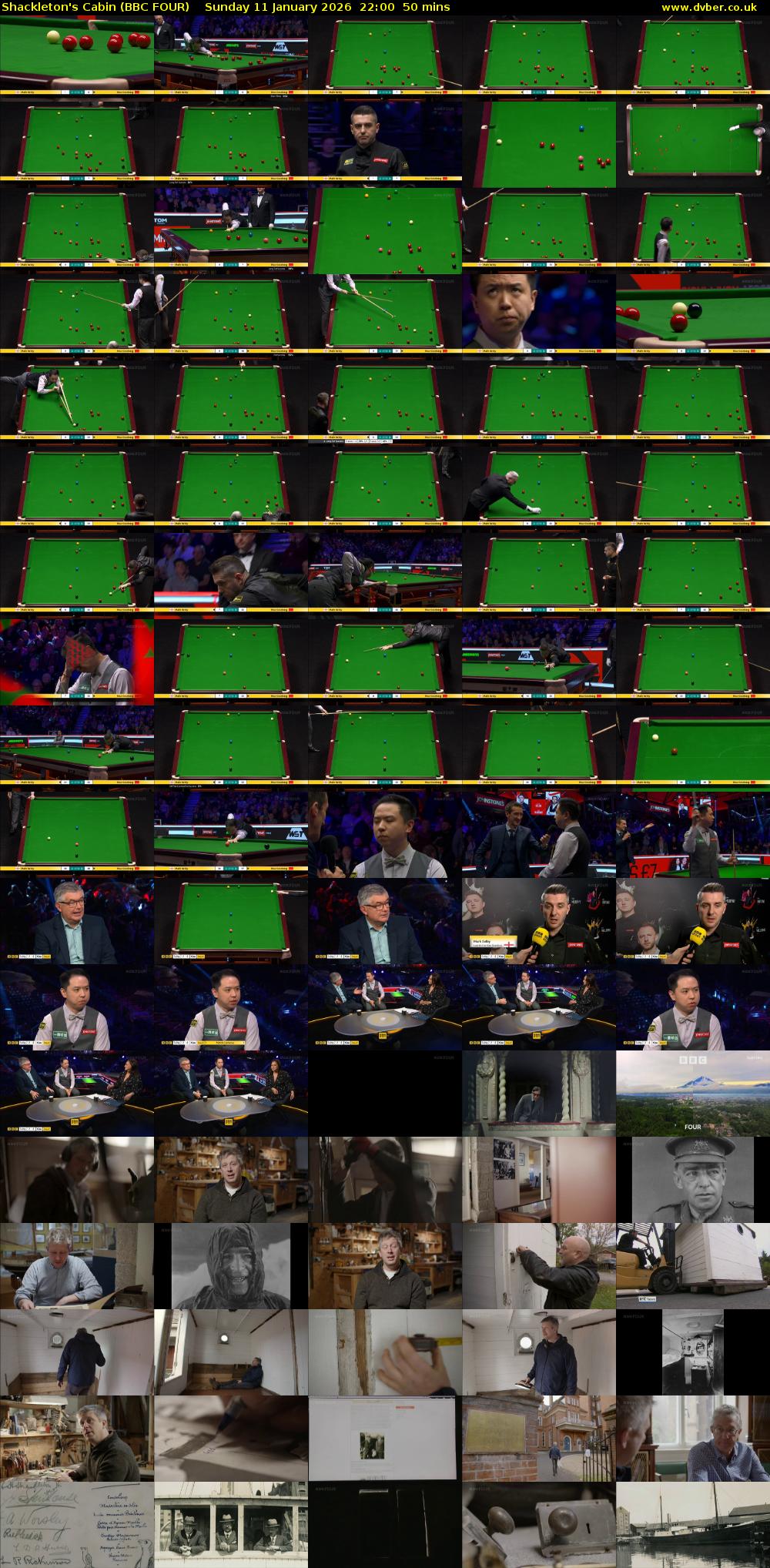 Shackleton's Cabin (BBC FOUR) Sunday 11 January 2026 22:00 - 22:50