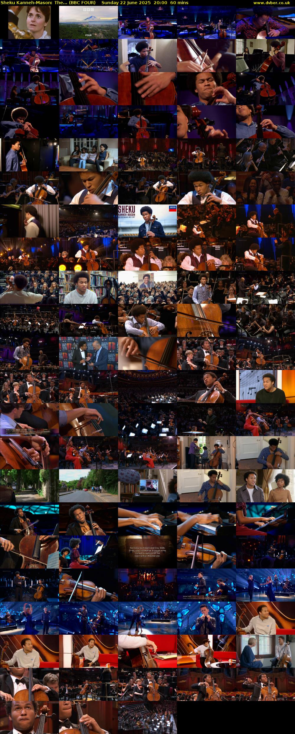 Sheku Kanneh-Mason: The... (BBC FOUR) Sunday 22 June 2025 20:00 - 21:00