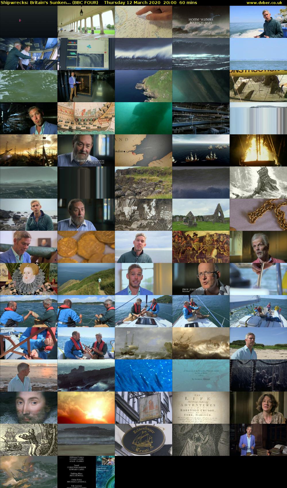 Shipwrecks: Britain's Sunken... (BBC FOUR) Thursday 12 March 2020 20:00 - 21:00