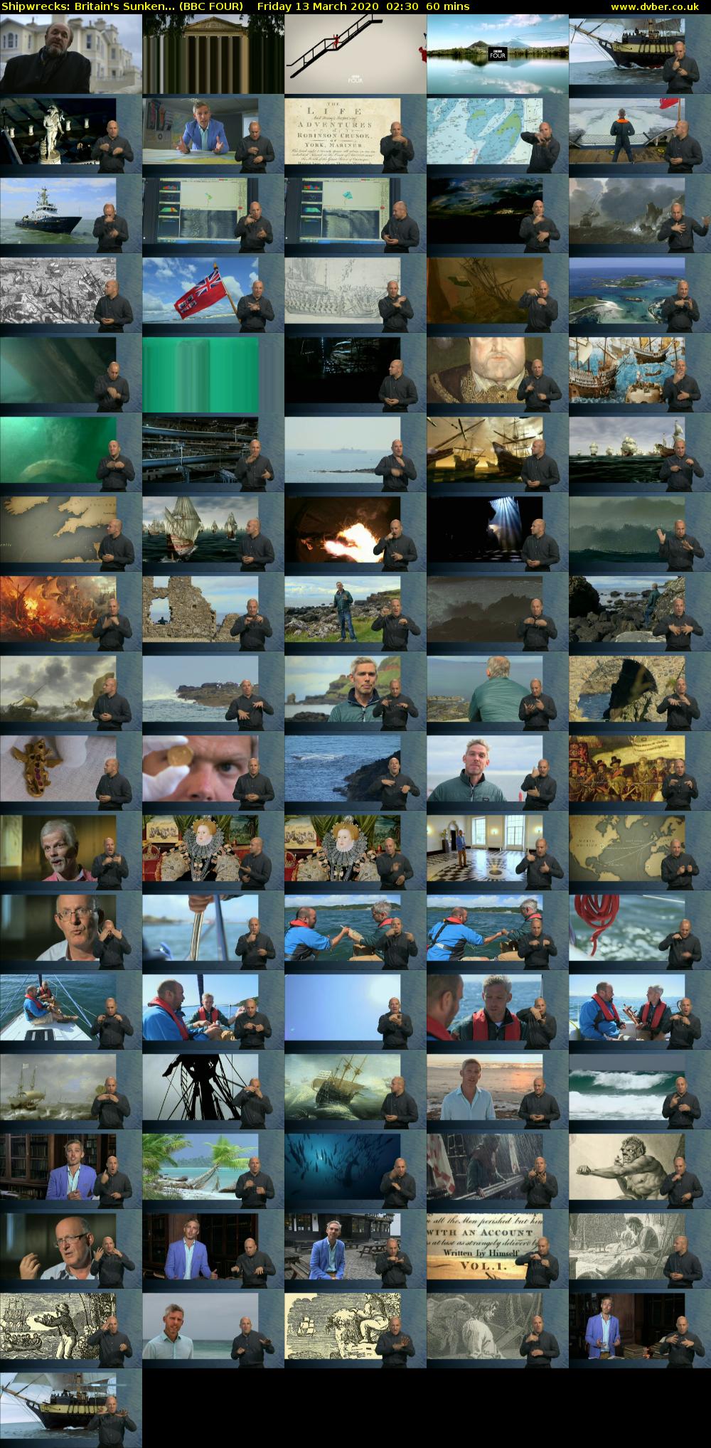 Shipwrecks: Britain's Sunken... (BBC FOUR) Friday 13 March 2020 02:30 - 03:30