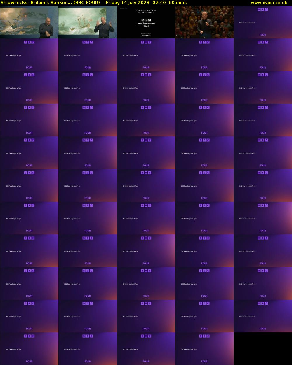 Shipwrecks: Britain's Sunken... (BBC FOUR) Friday 14 July 2023 02:40 - 03:40