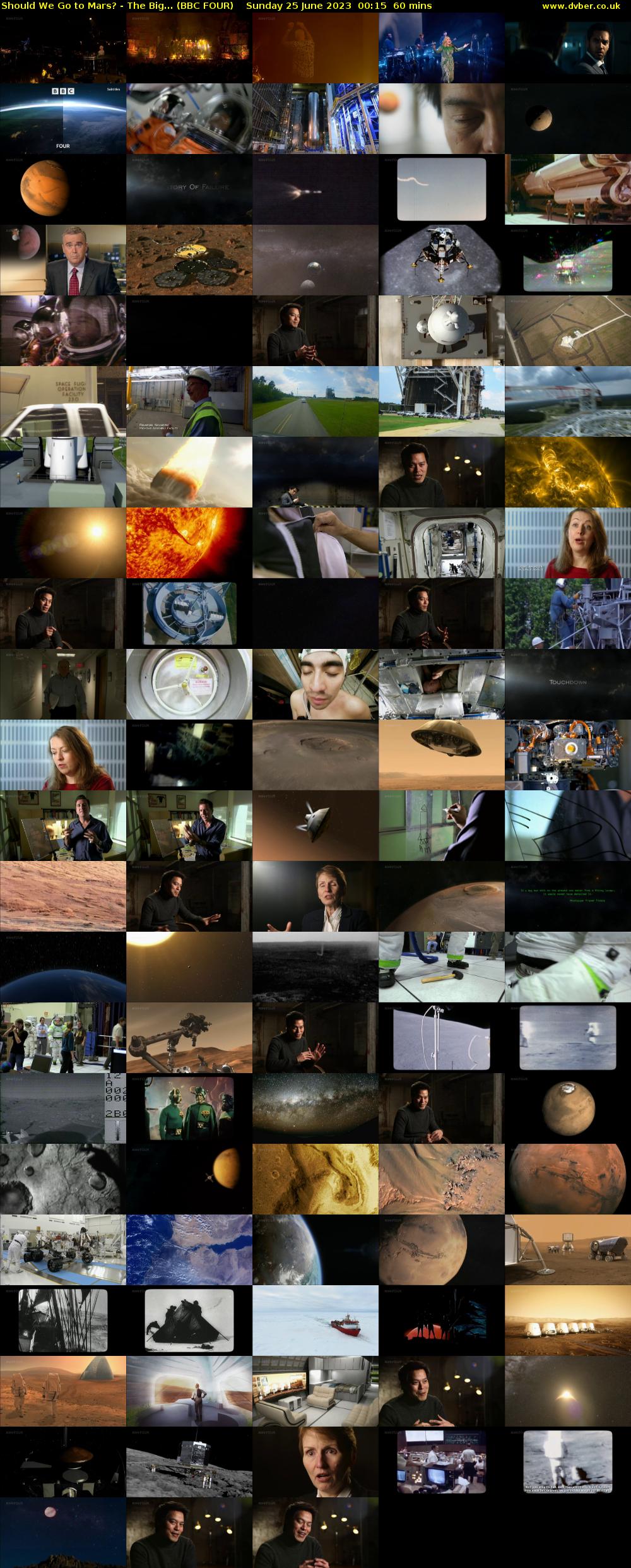 Should We Go to Mars? - The Big... (BBC FOUR) Sunday 25 June 2023 00:15 - 01:15