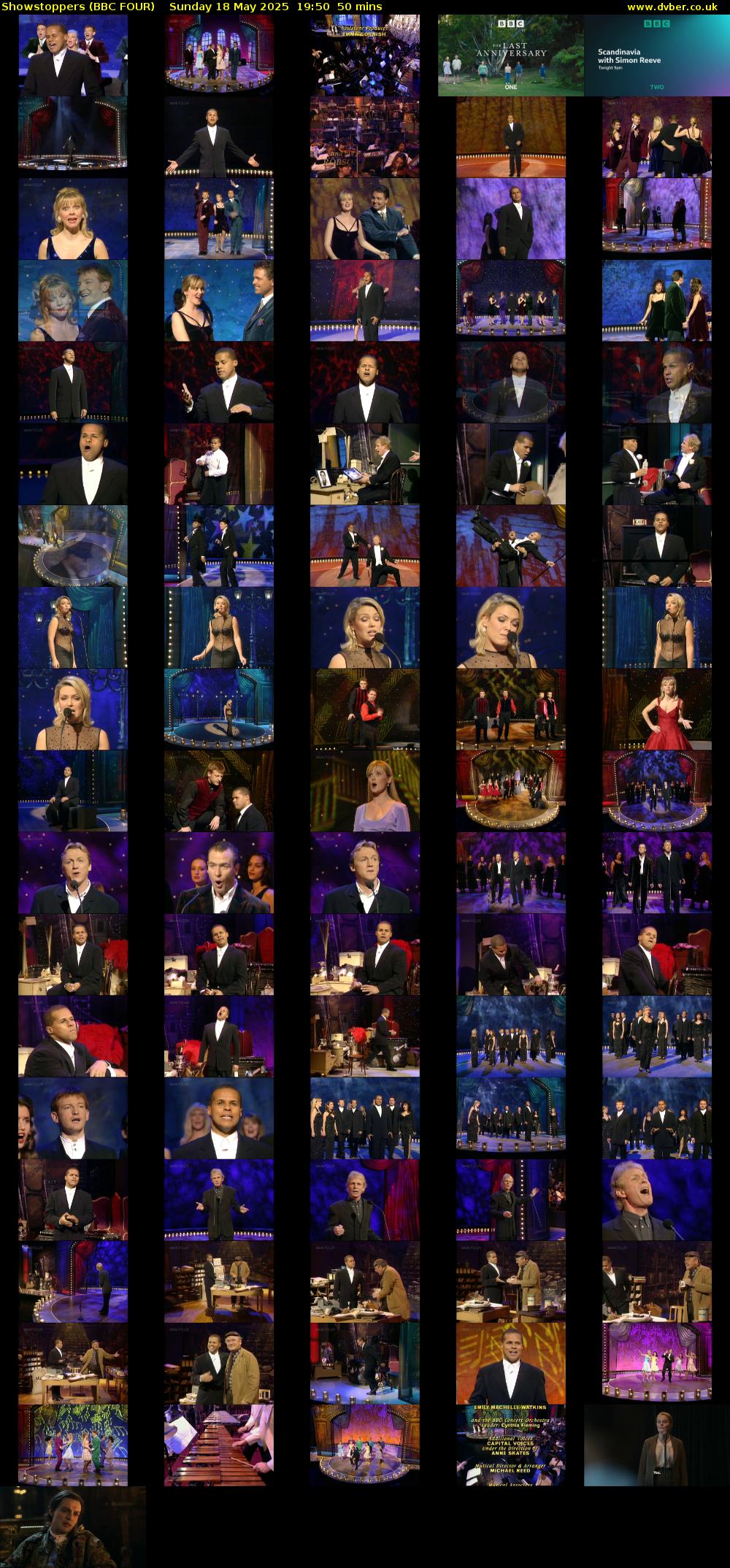 Showstoppers (BBC FOUR) Sunday 18 May 2025 19:50 - 20:40