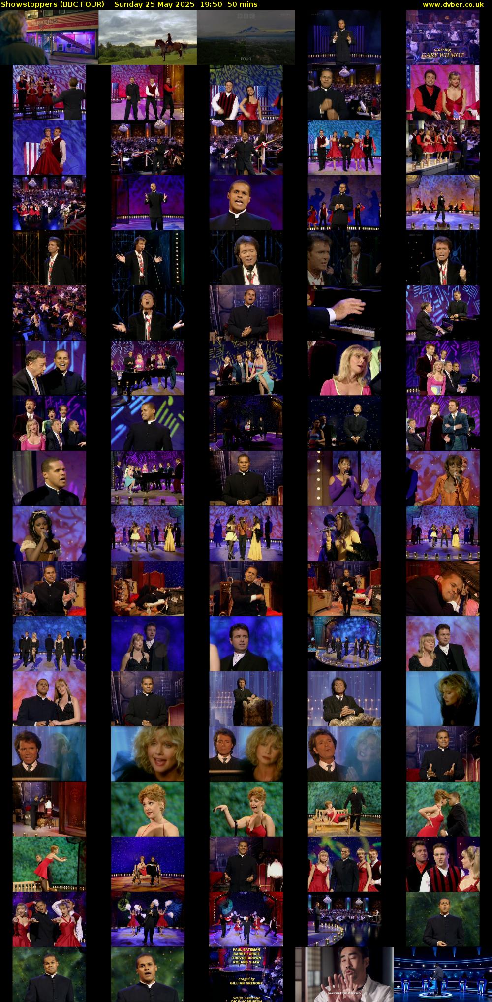 Showstoppers (BBC FOUR) Sunday 25 May 2025 19:50 - 20:40