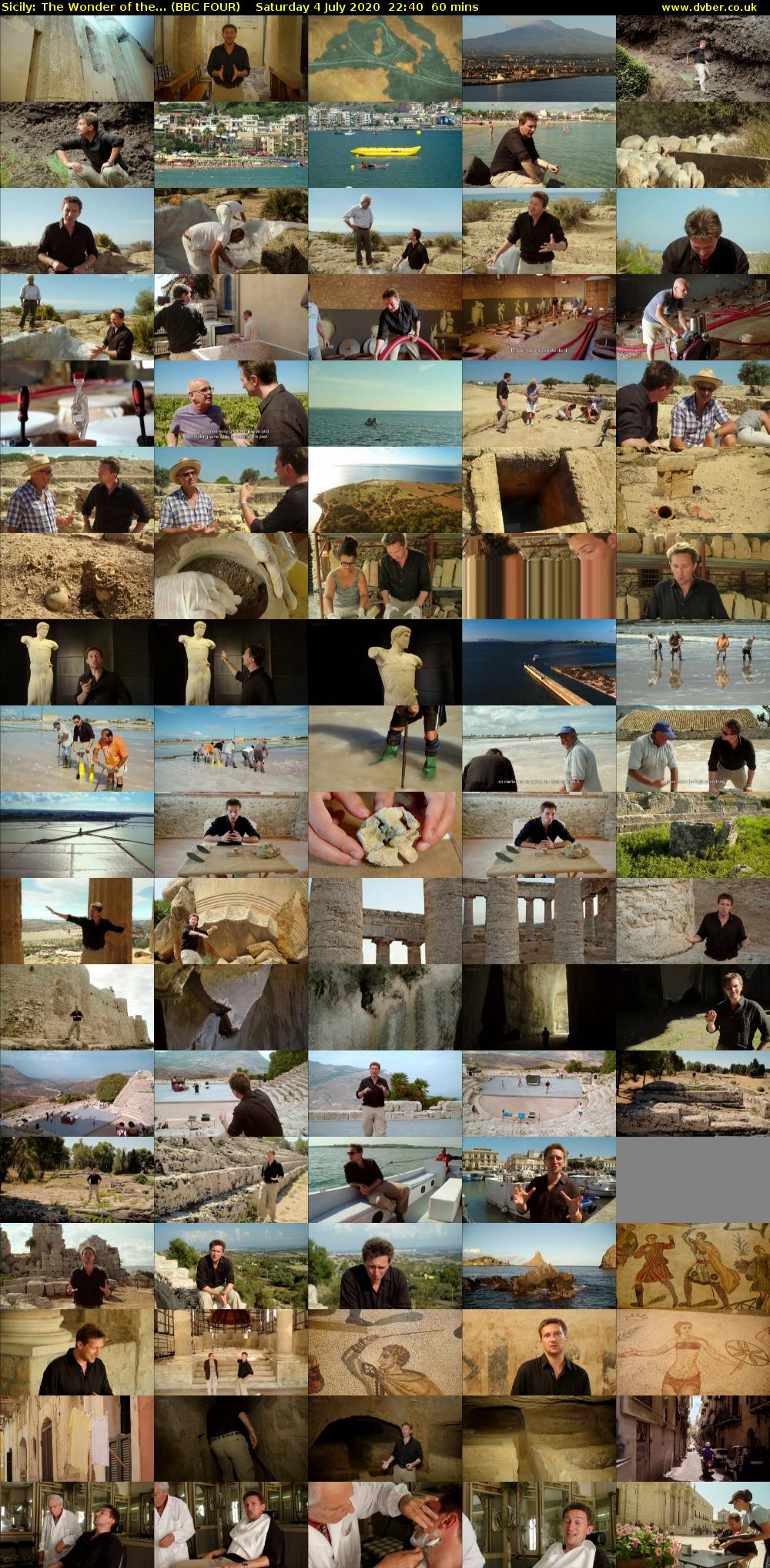 Sicily: The Wonder of the... (BBC FOUR) Saturday 4 July 2020 22:40 - 23:40