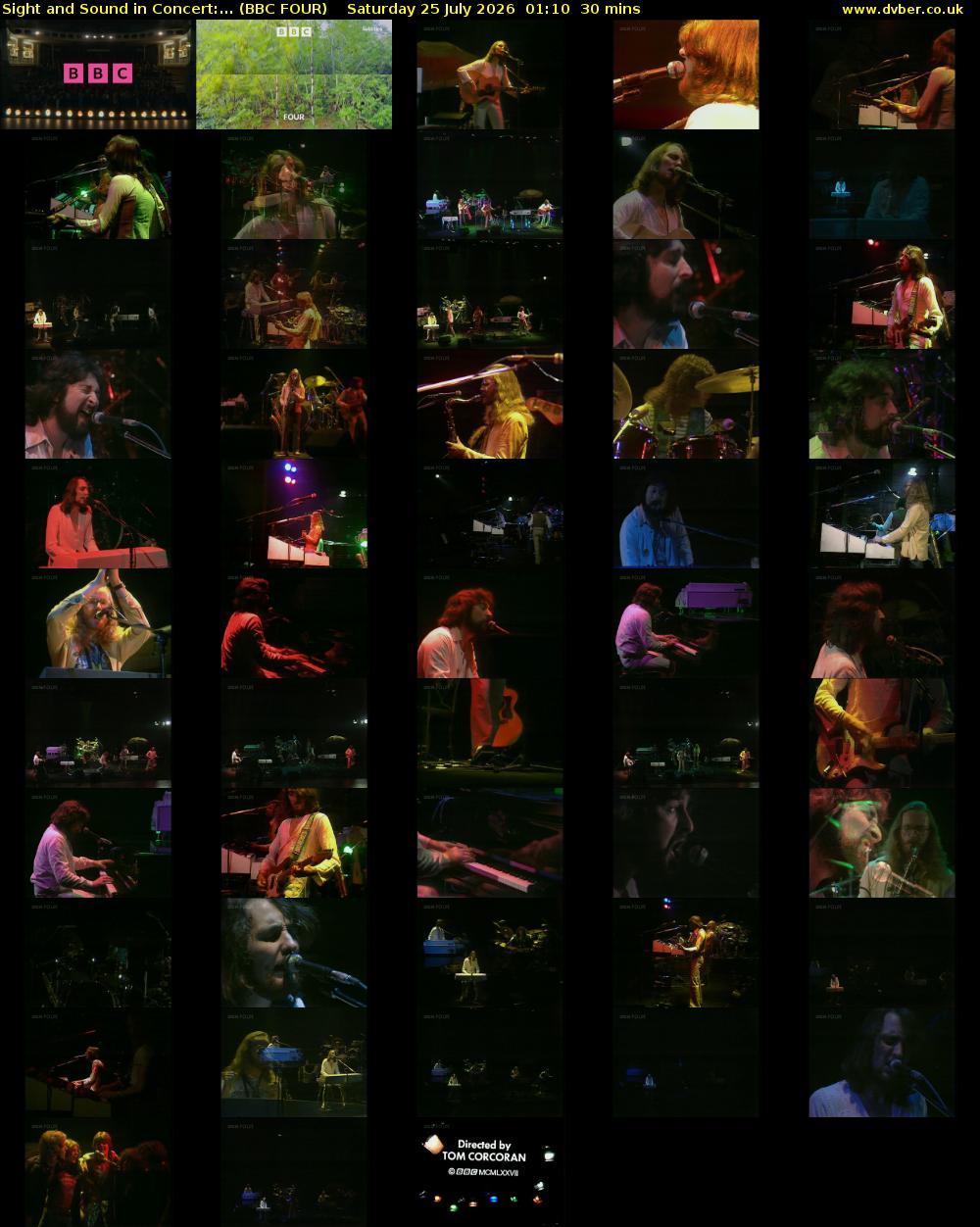 Sight and Sound in Concert:... (BBC FOUR) Saturday 25 July 2026 01:10 - 01:40