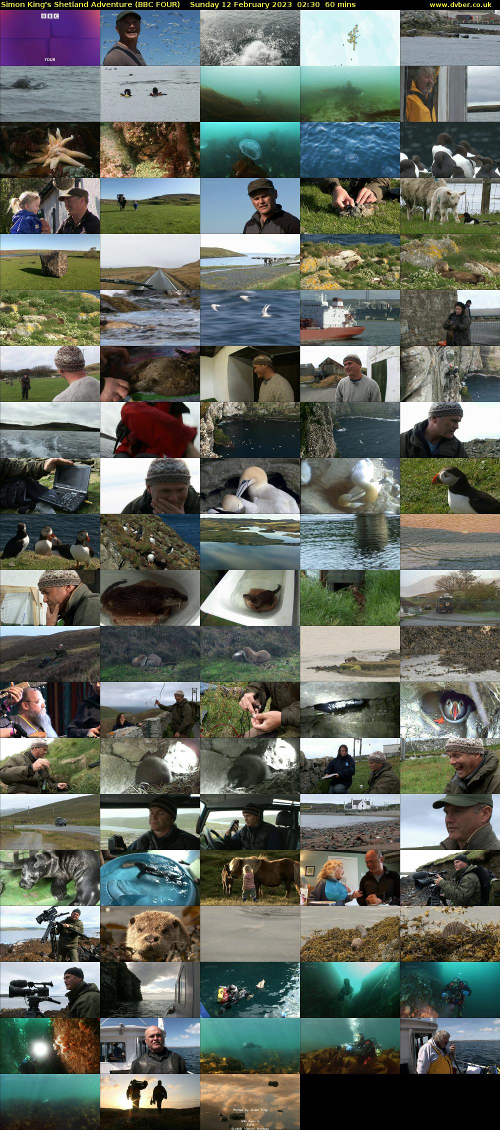 Simon King's Shetland Adventure (BBC FOUR) Sunday 12 February 2023 02:30 - 03:30