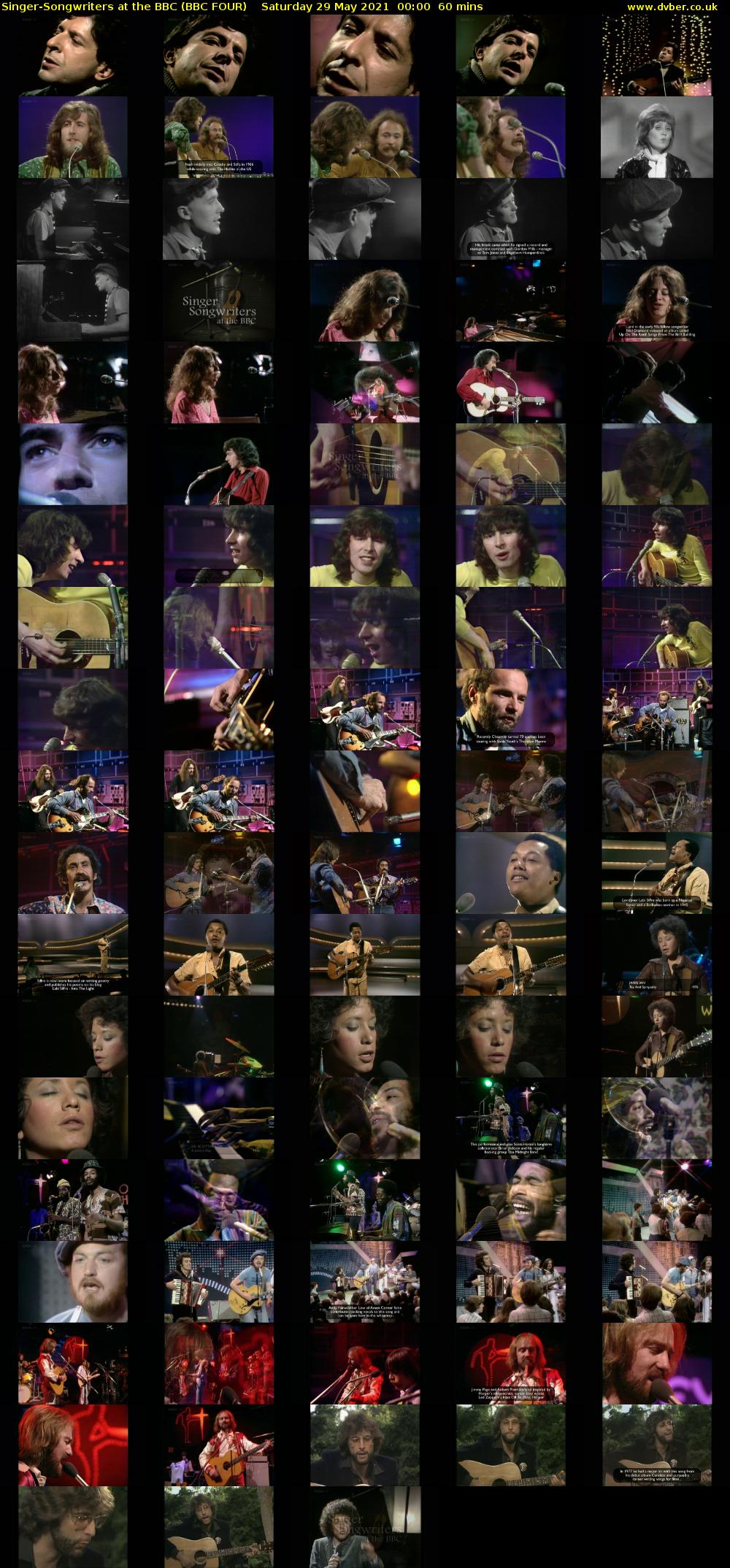 Singer-Songwriters at the BBC (BBC FOUR) Saturday 29 May 2021 00:00 - 01:00