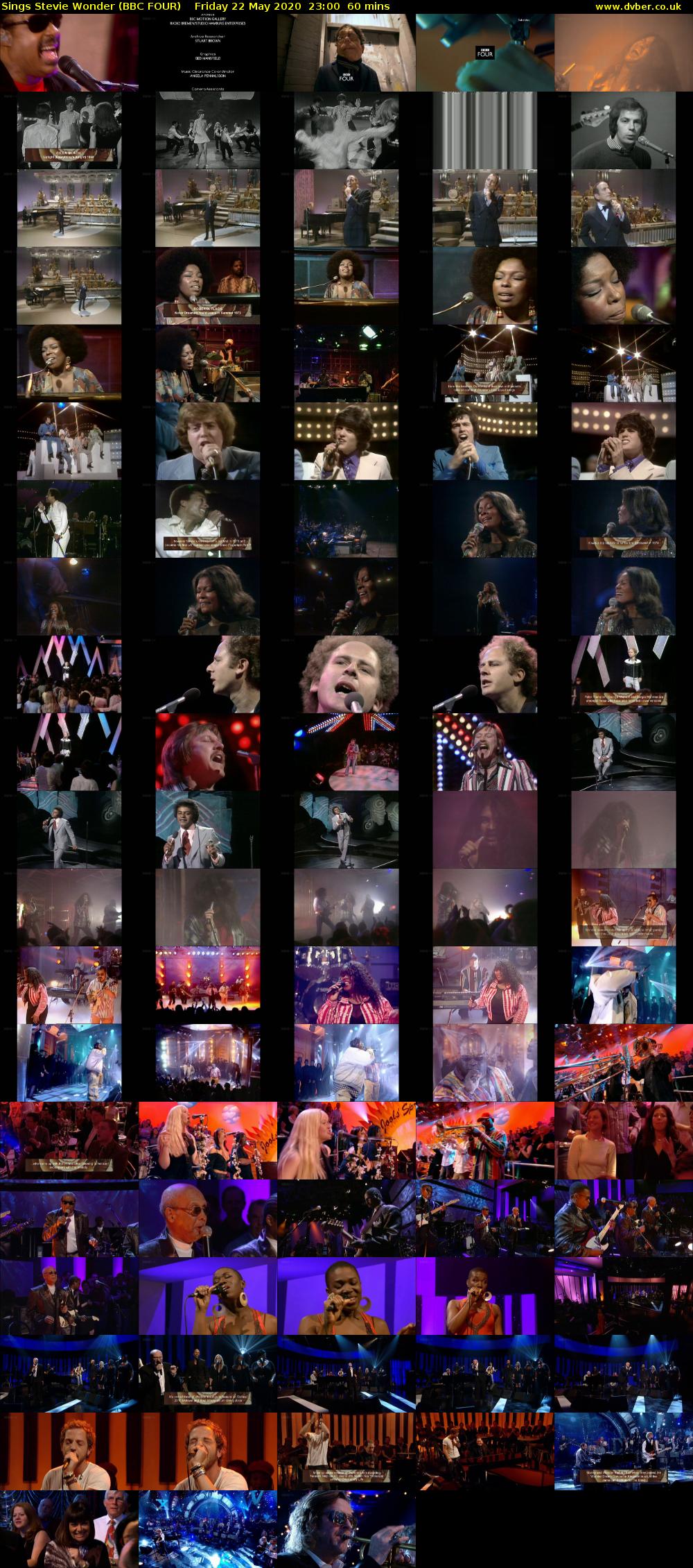 Sings Stevie Wonder (BBC FOUR) Friday 22 May 2020 23:00 - 00:00
