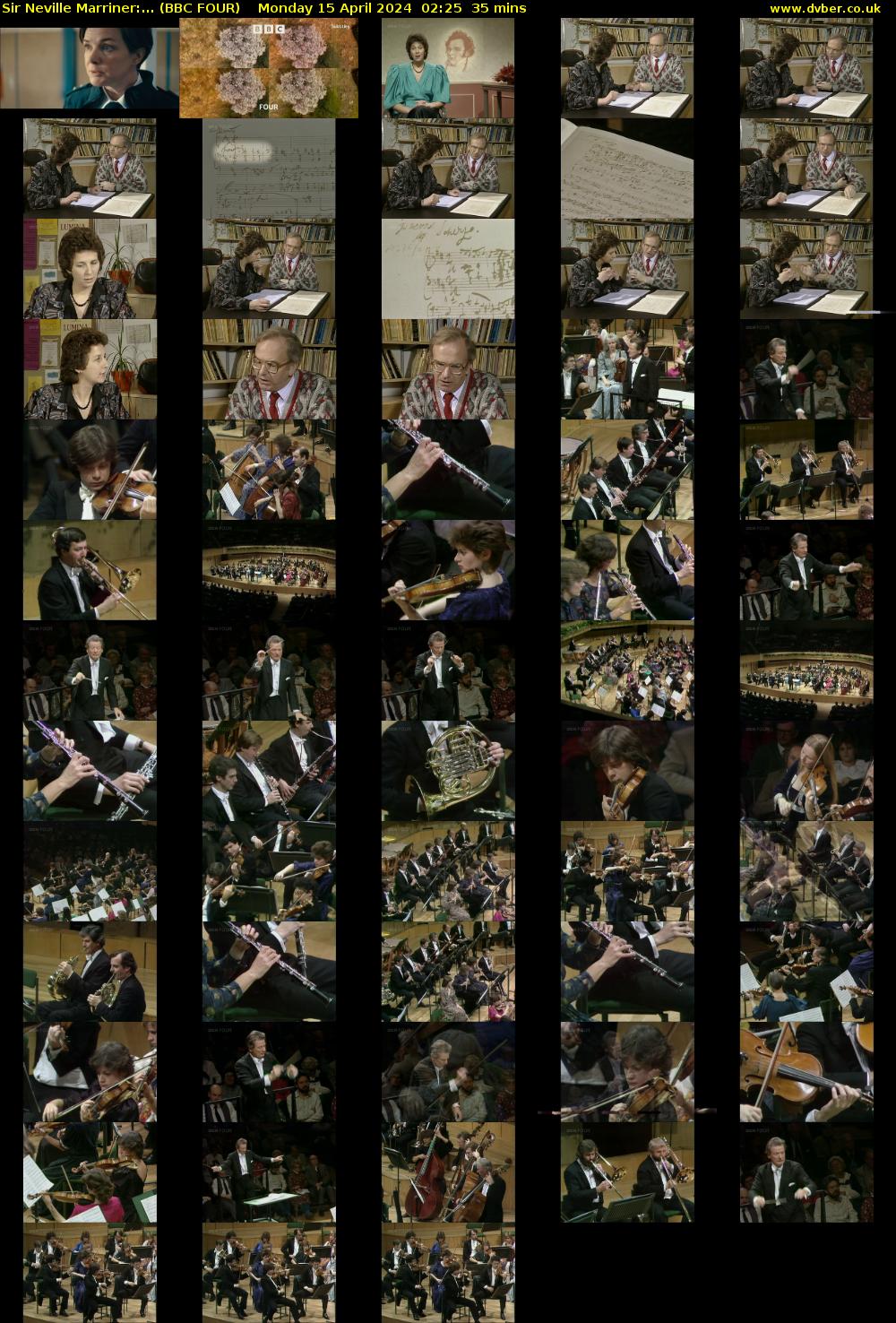 Sir Neville Marriner:... (BBC FOUR) Monday 15 April 2024 02:25 - 03:00