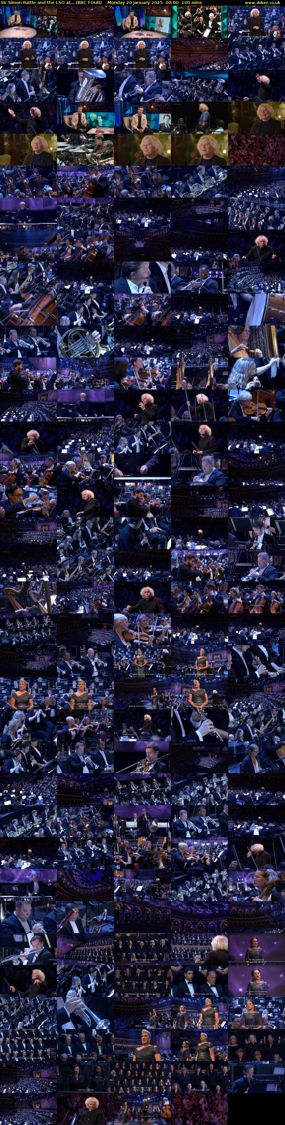 Sir Simon Rattle and the LSO at... (BBC FOUR) Monday 20 January 2025 00:00 - 01:40