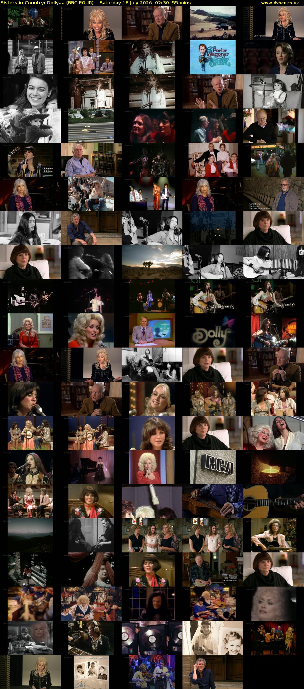Sisters in Country: Dolly,... (BBC FOUR) Saturday 18 July 2026 02:30 - 03:25
