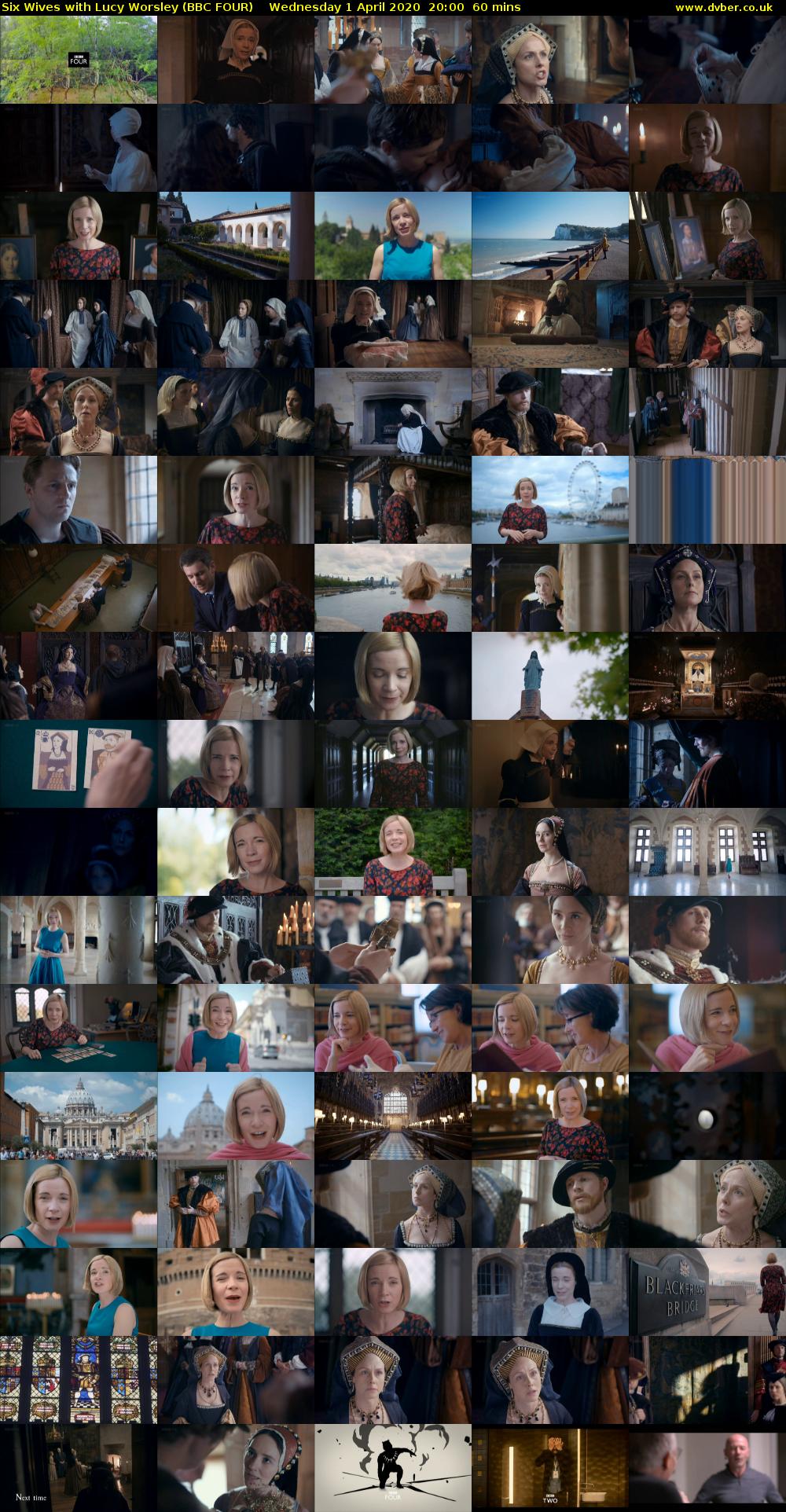 Six Wives with Lucy Worsley (BBC FOUR) Wednesday 1 April 2020 20:00 - 21:00