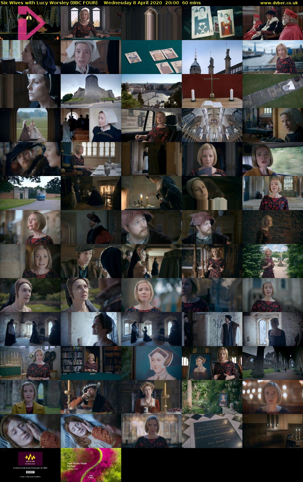 Six Wives with Lucy Worsley (BBC FOUR) Wednesday 8 April 2020 20:00 - 21:00