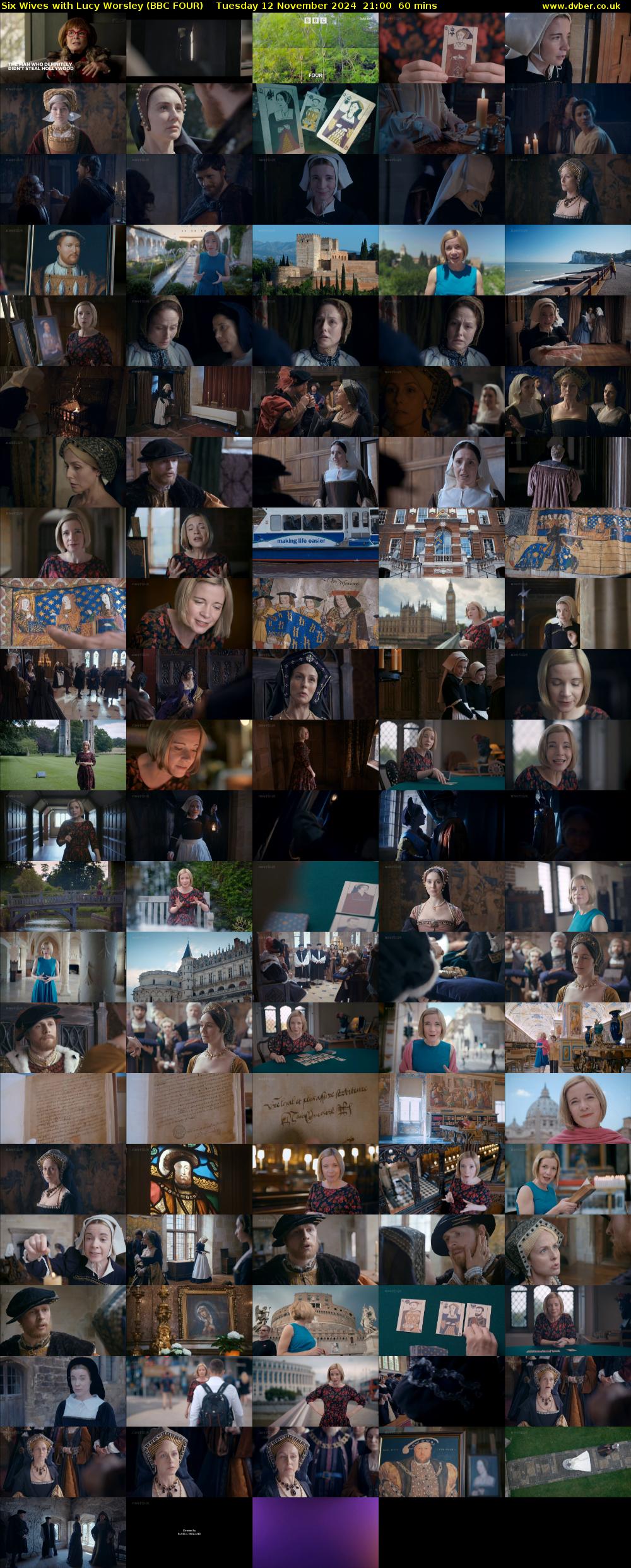 Six Wives with Lucy Worsley (BBC FOUR) Tuesday 12 November 2024 21:00 - 22:00