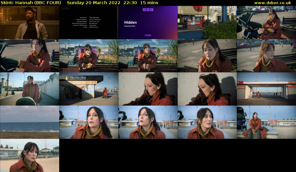 Skint: Hannah (BBC FOUR) Sunday 20 March 2022 22:30 - 22:45