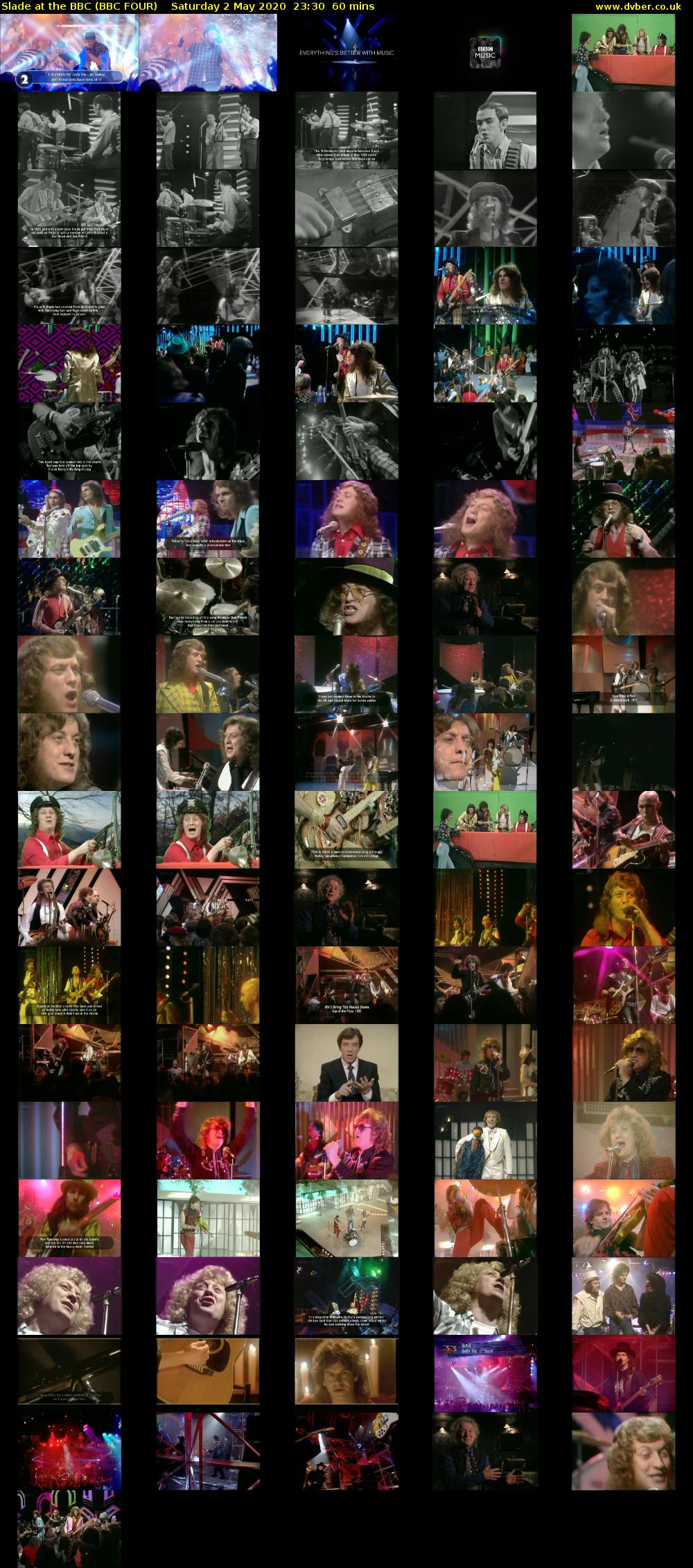 Slade at the BBC (BBC FOUR) Saturday 2 May 2020 23:30 - 00:30